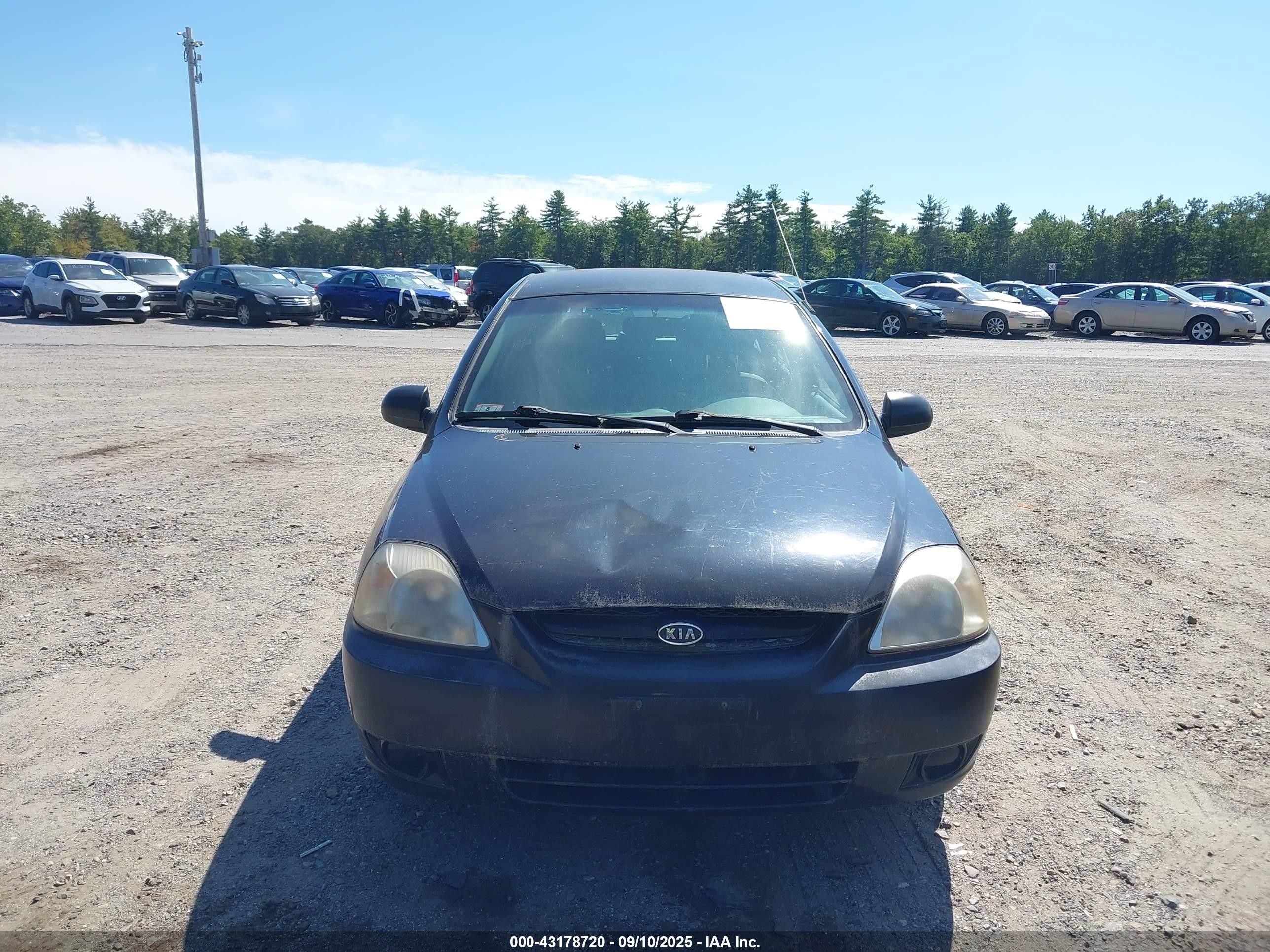 2005 Kia Rio Cinco Black vin: KNADC165156244257