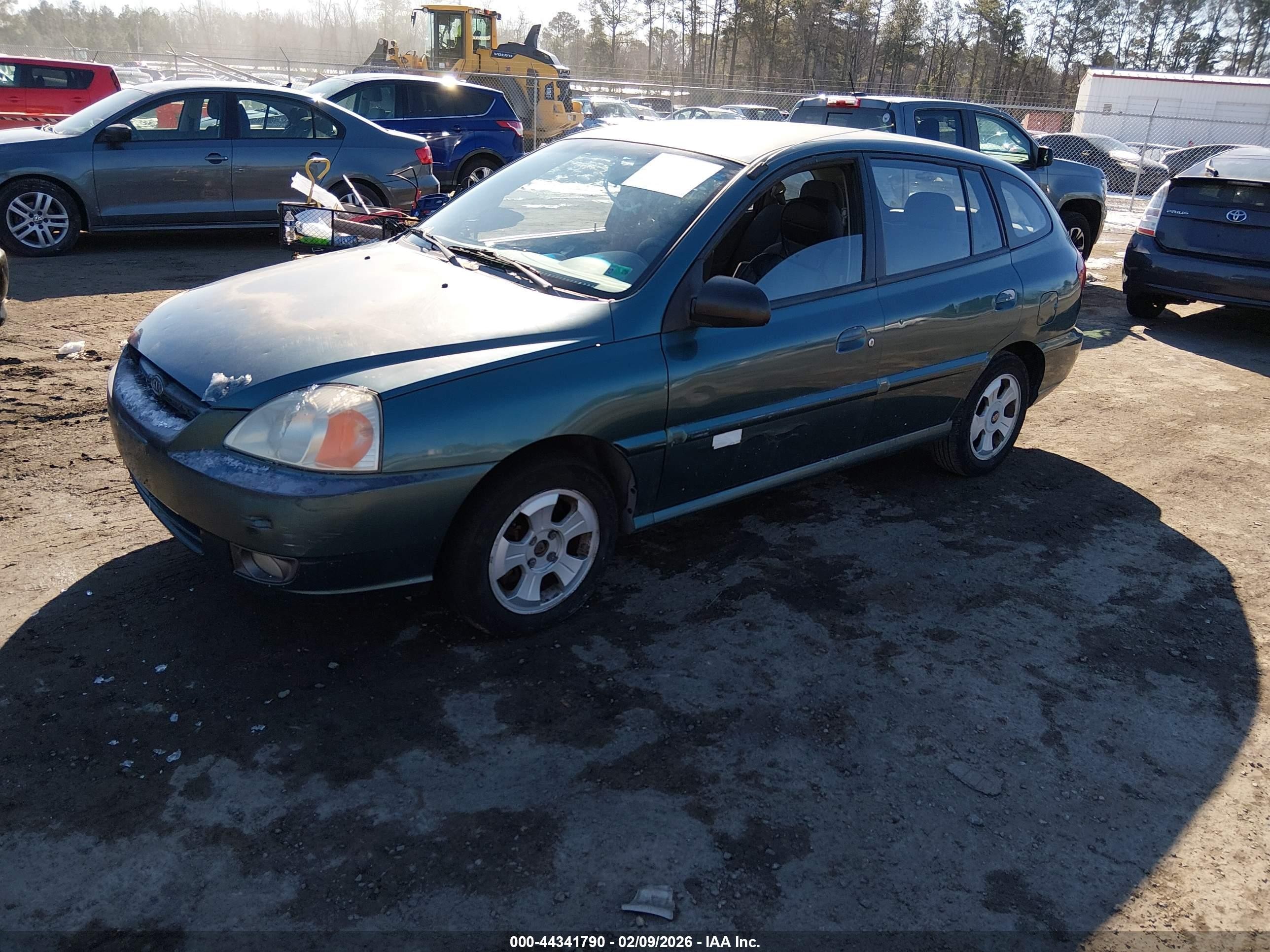 2003 Kia Rio Cinco Green vin: KNADC165336168764