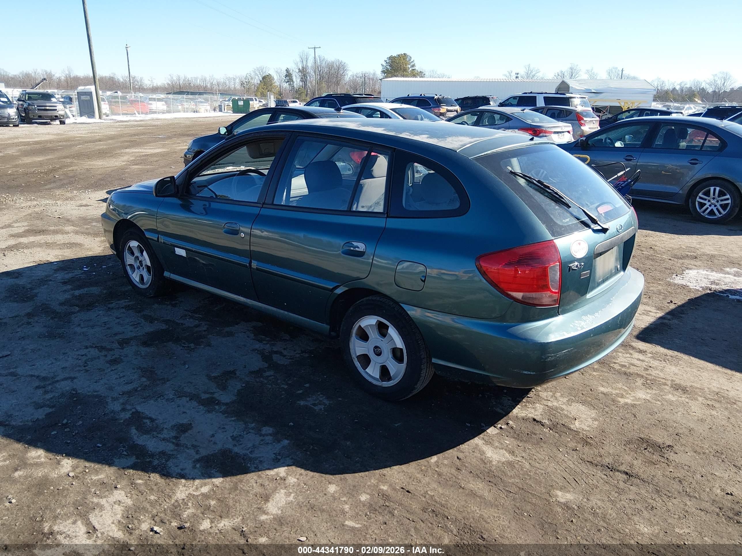 2003 Kia Rio Cinco Green vin: KNADC165336168764