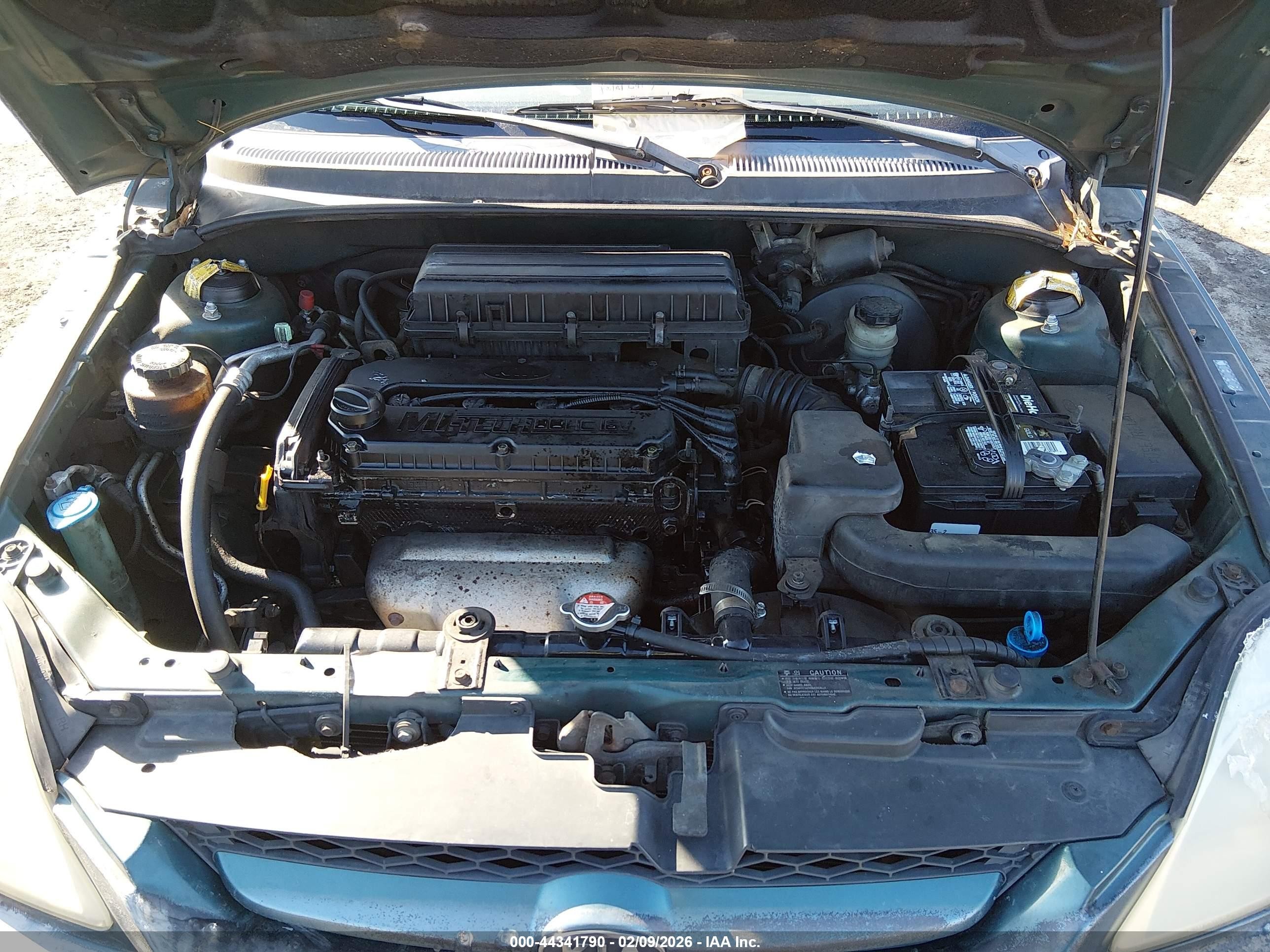 2003 Kia Rio Cinco Green vin: KNADC165336168764