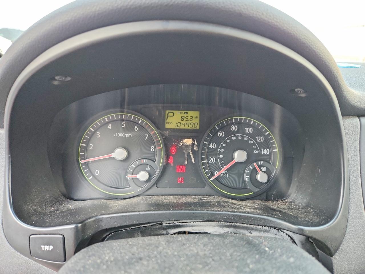 2007 Kia Rio Base Красный vin: KNADE123076203992
