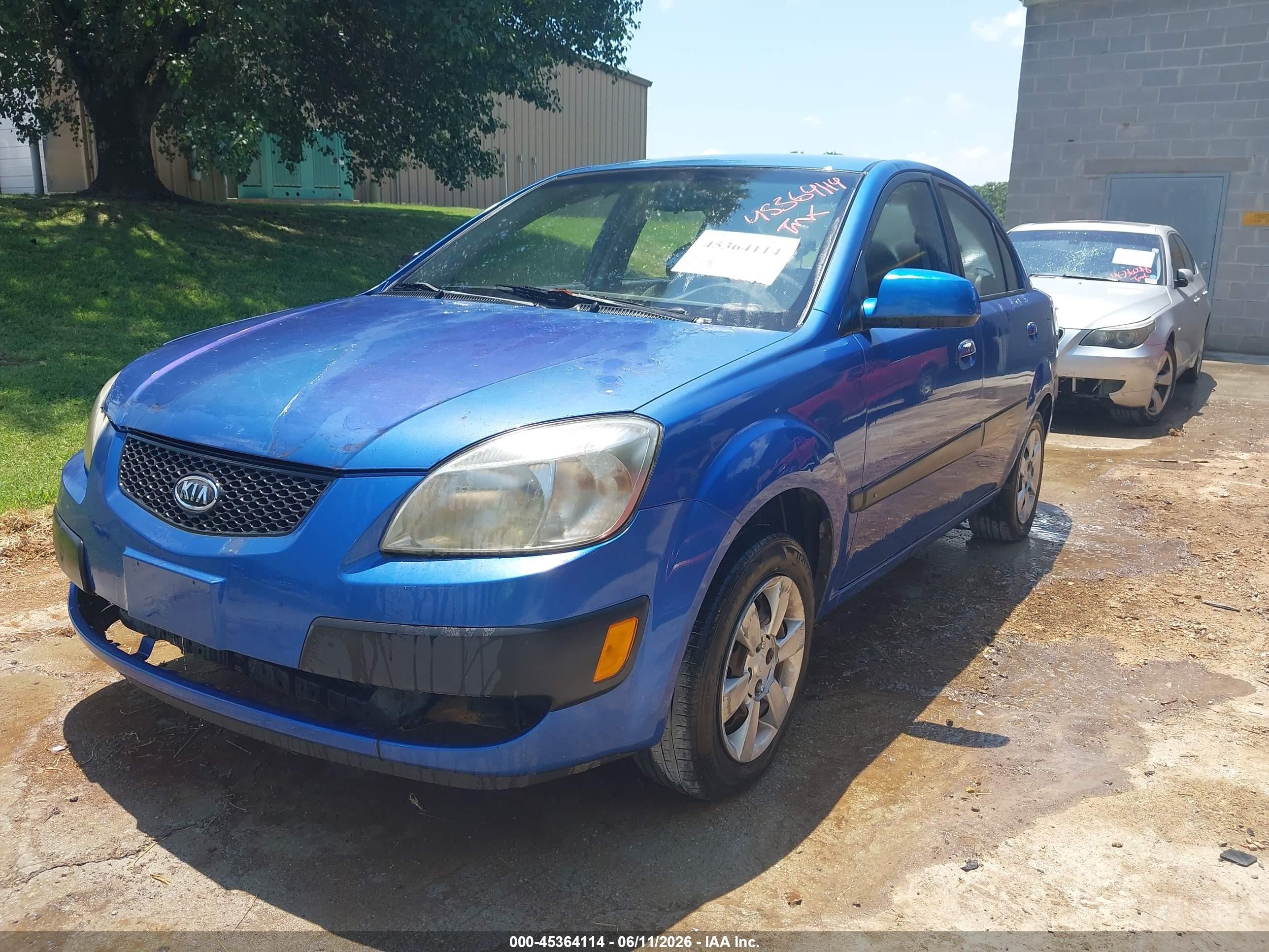 2007 Kia Rio Lx Blue vin: KNADE123076279289