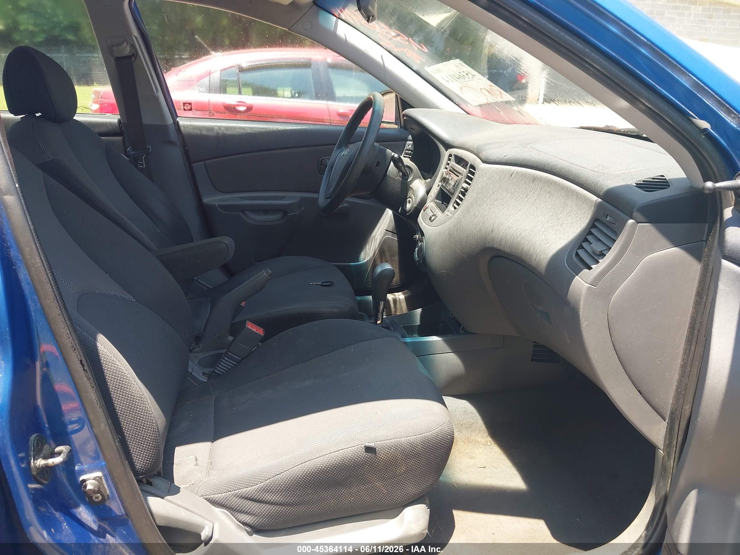 2007 Kia Rio Lx Blue vin: KNADE123076279289