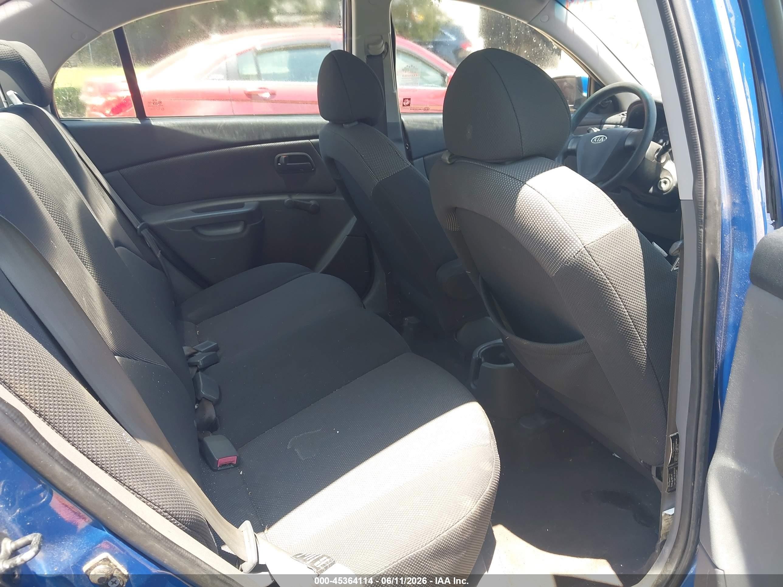 2007 Kia Rio Lx Blue vin: KNADE123076279289