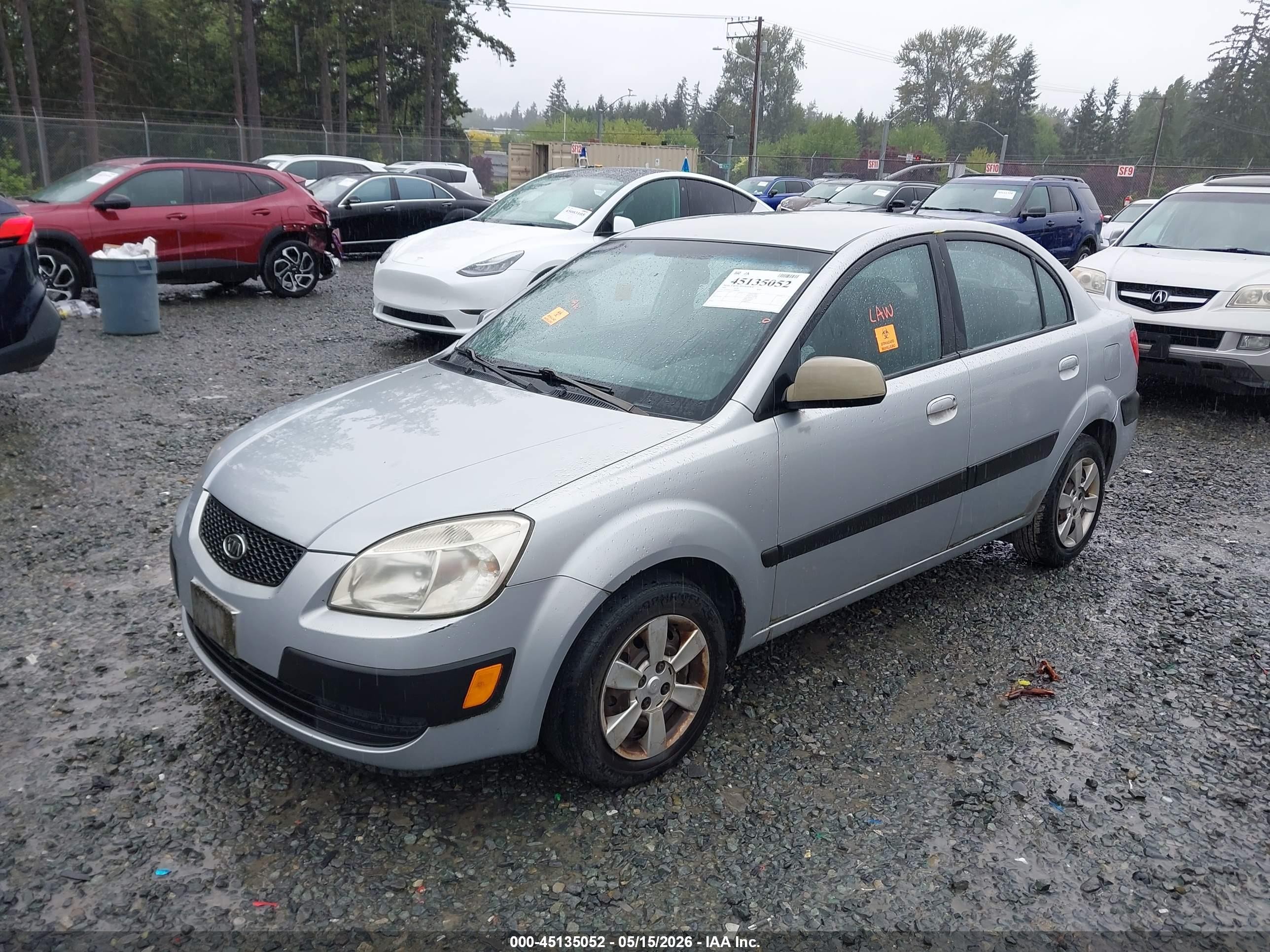 2006 Kia Rio Lx Серый vin: KNADE123166088365