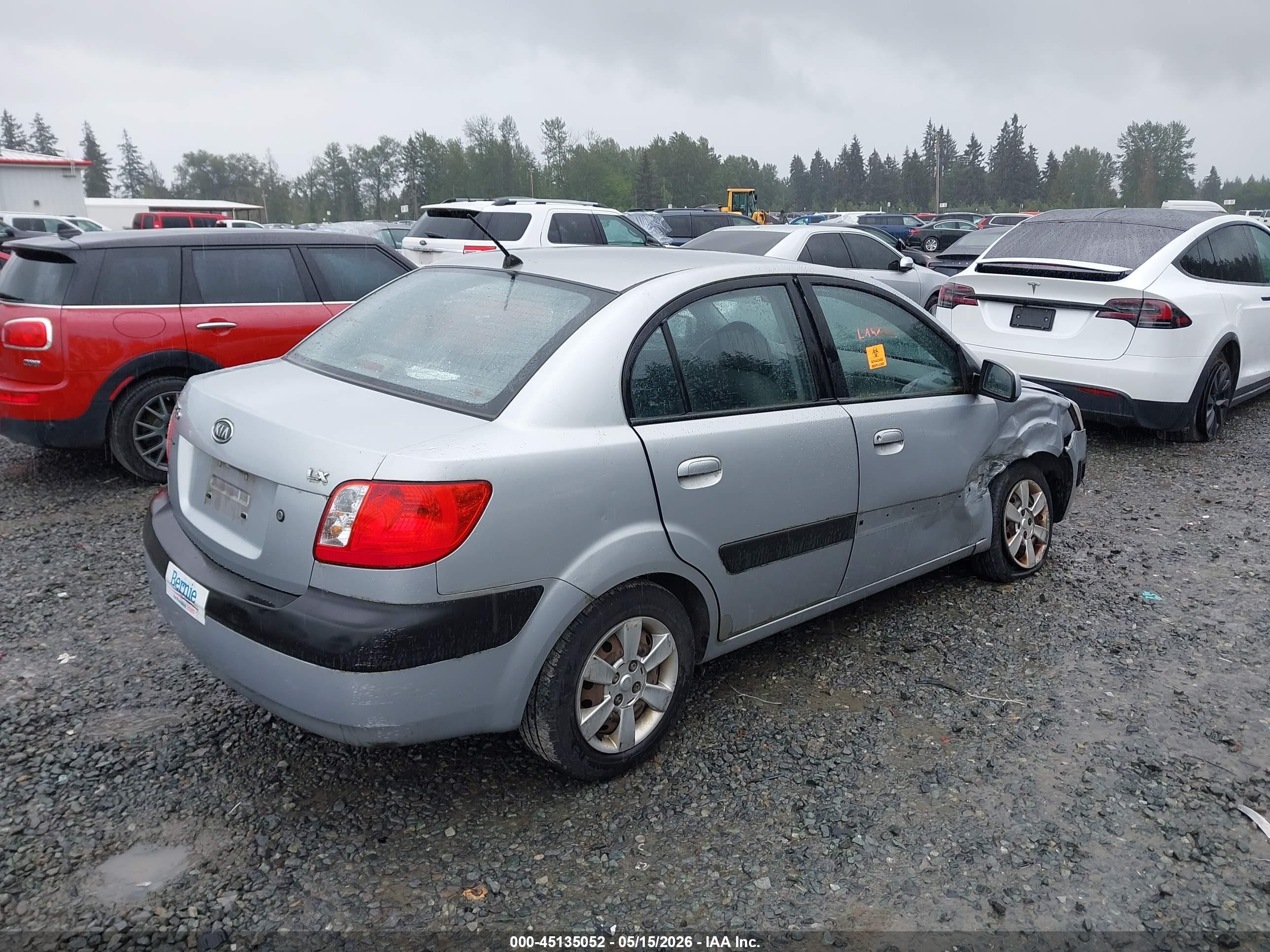 2006 Kia Rio Lx Серый vin: KNADE123166088365