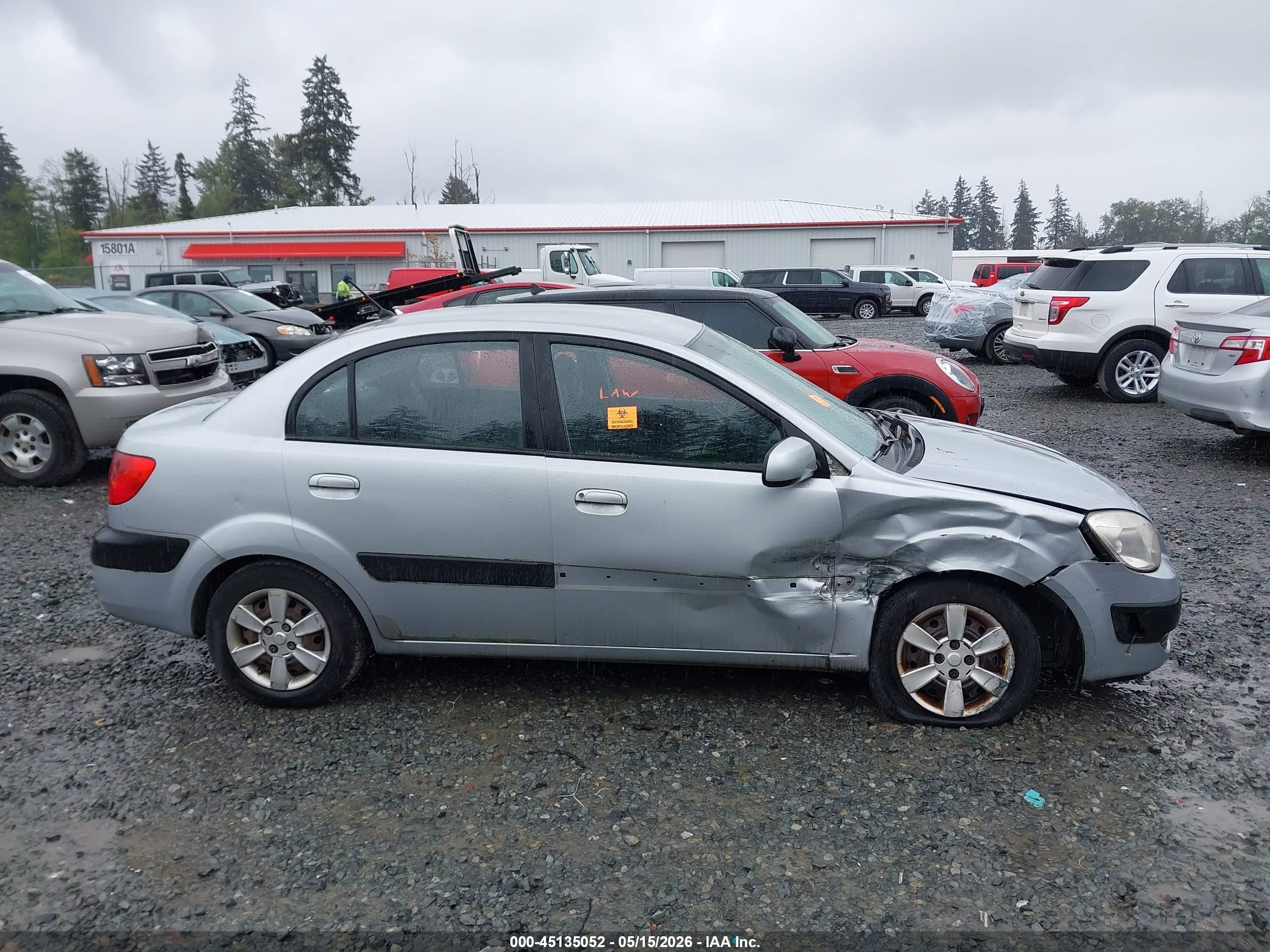 2006 Kia Rio Lx Серый vin: KNADE123166088365