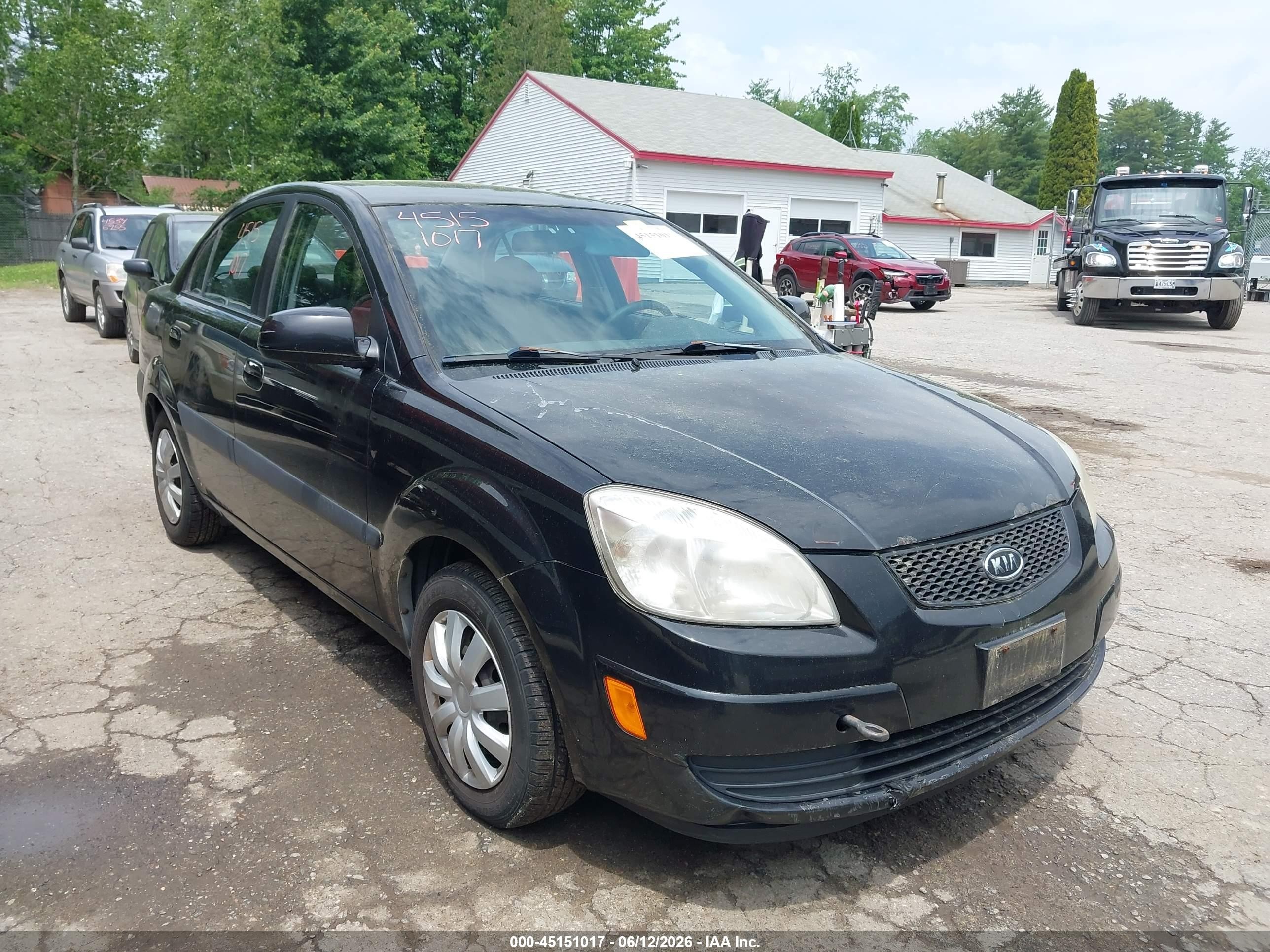 2007 Kia Rio Lx Черный vin: KNADE123176278684