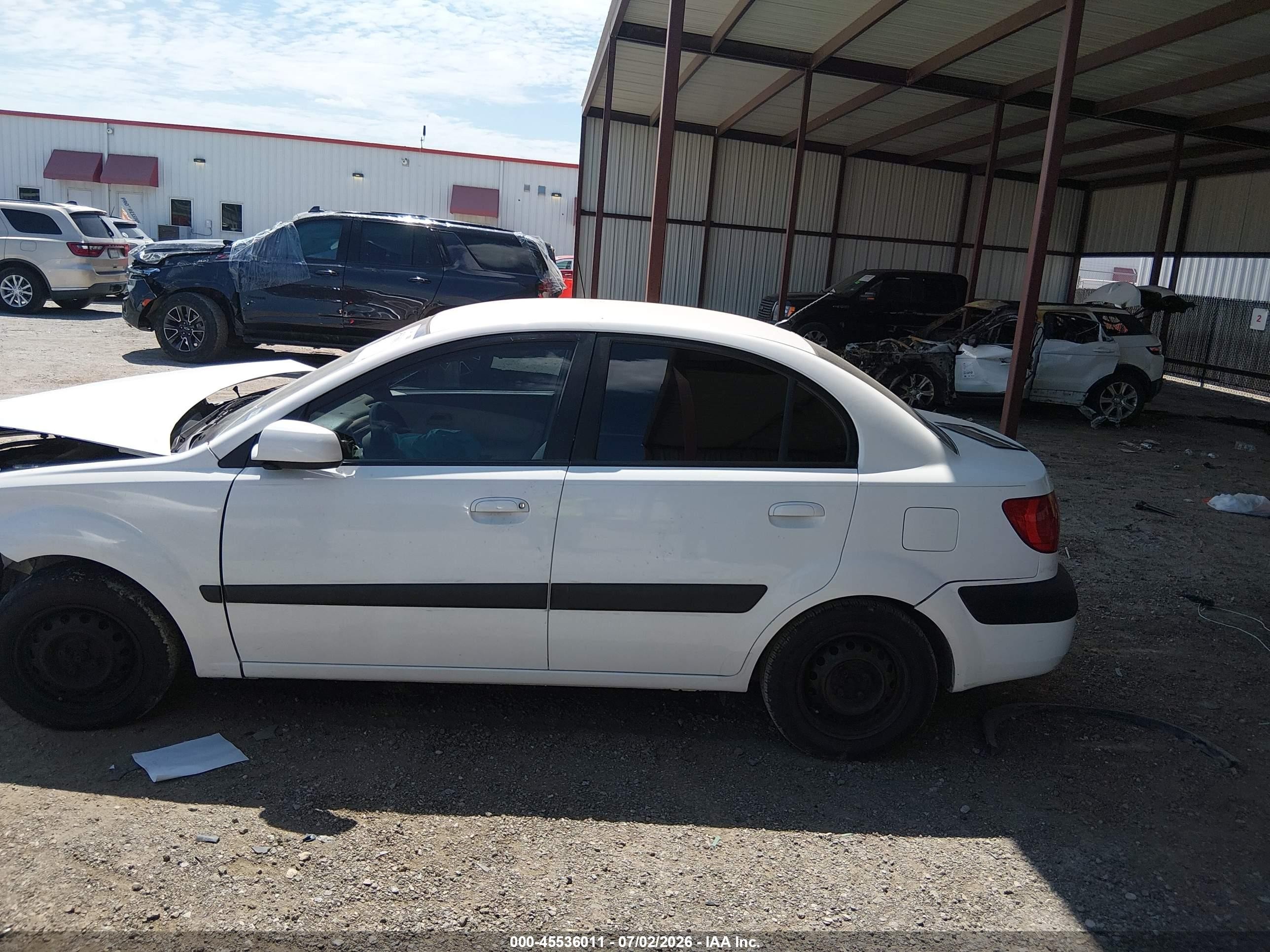 2006 Kia Rio Lx White vin: KNADE123266091551