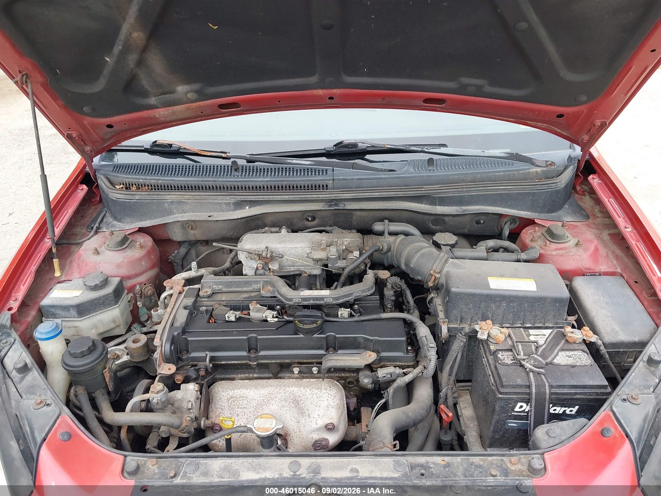 2007 Kia Rio Lx Red vin: KNADE123276199783