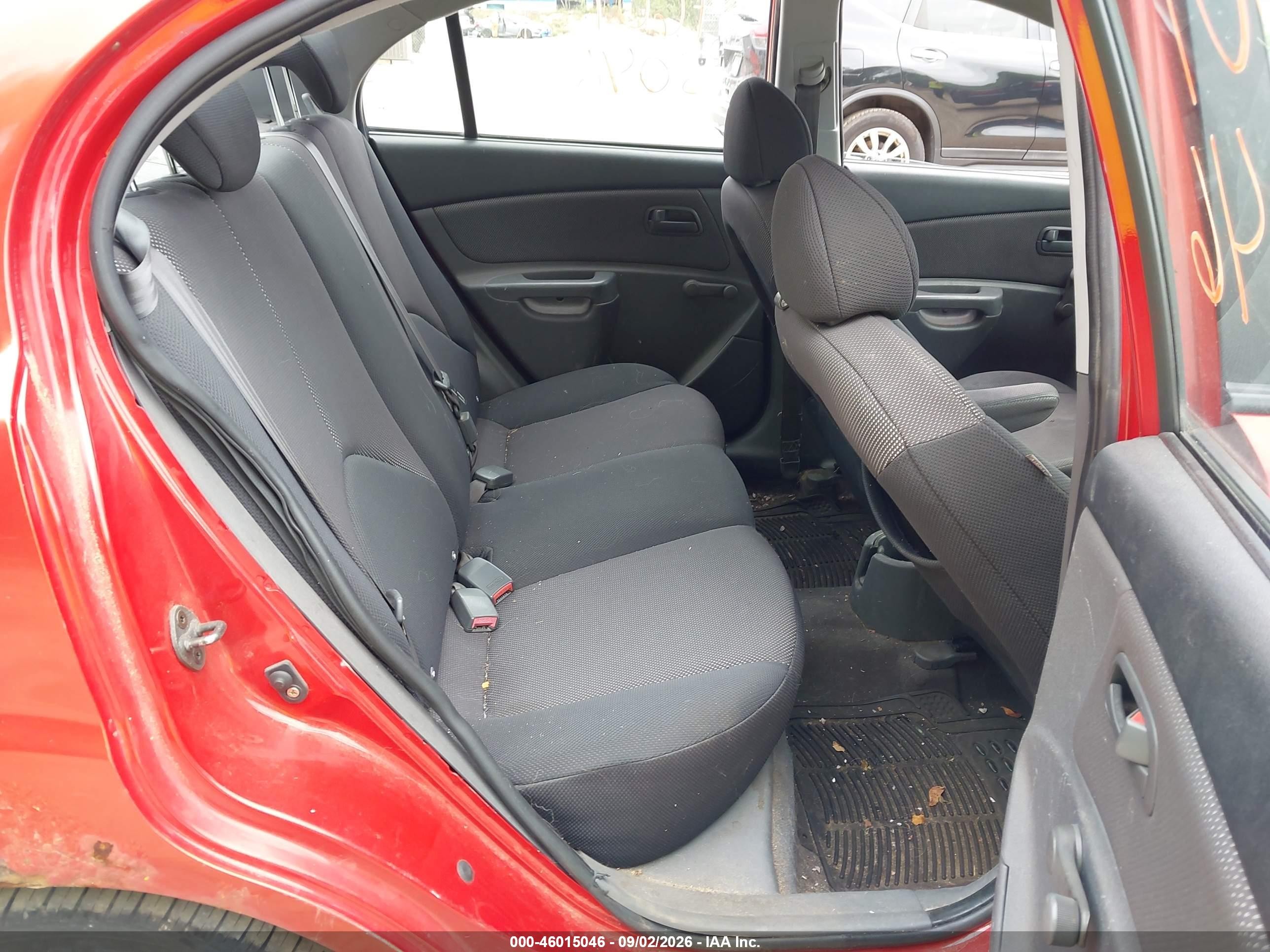 2007 Kia Rio Lx Red vin: KNADE123276199783