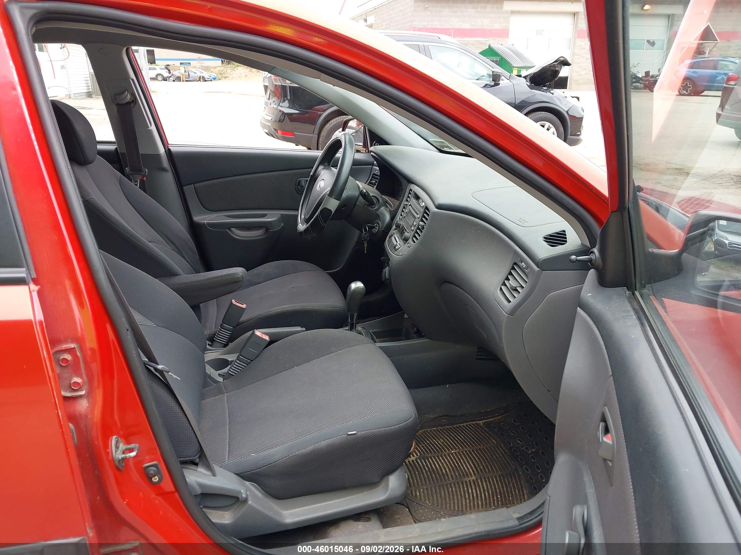 2007 Kia Rio Lx Red vin: KNADE123276199783