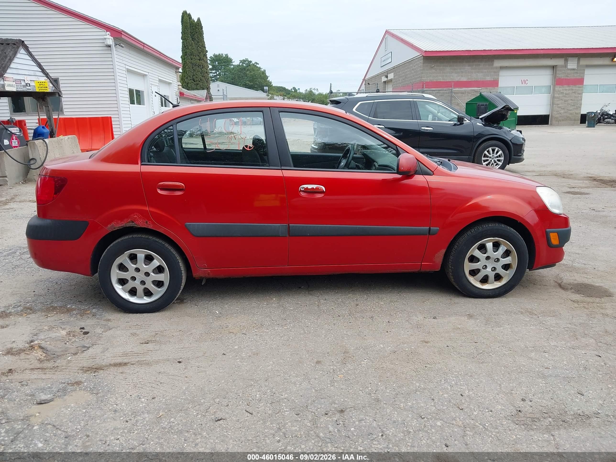 2007 Kia Rio Lx Red vin: KNADE123276199783