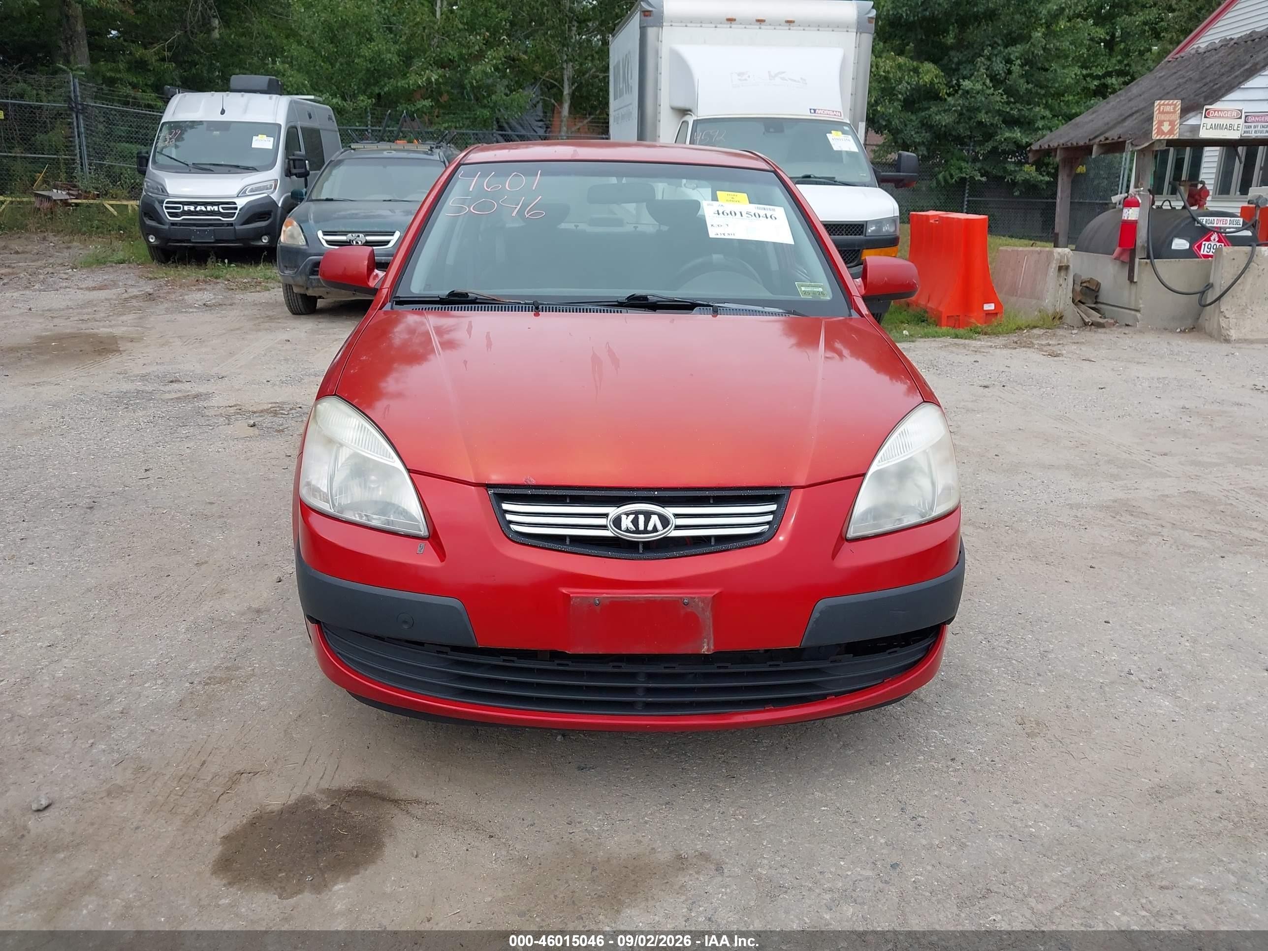 2007 Kia Rio Lx Red vin: KNADE123276199783