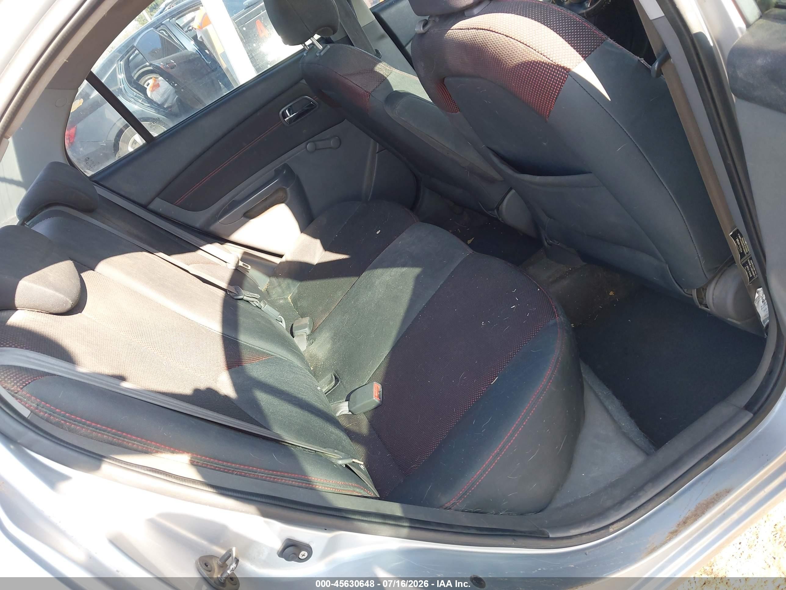 2007 Kia Rio Sx Silver vin: KNADE123276239067