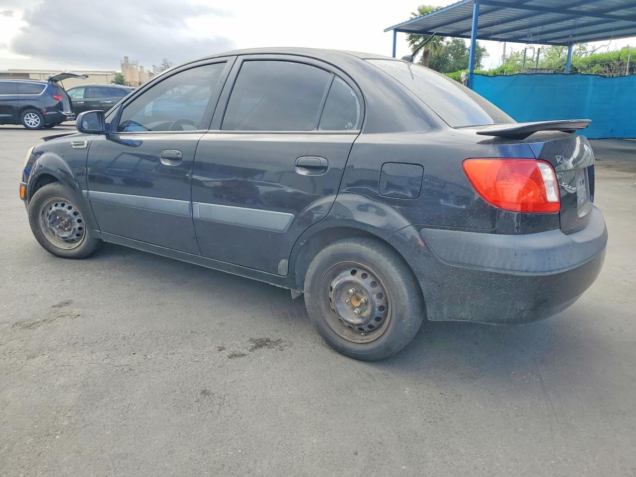 2008 Kia Rio Base Black vin: KNADE123286304646