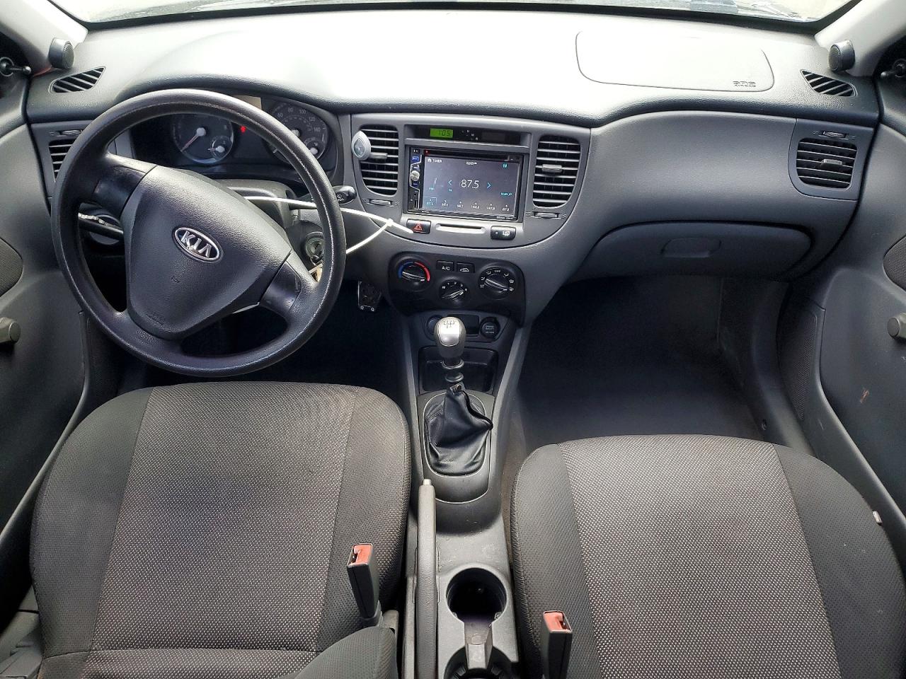 2008 Kia Rio Base Black vin: KNADE123286304646