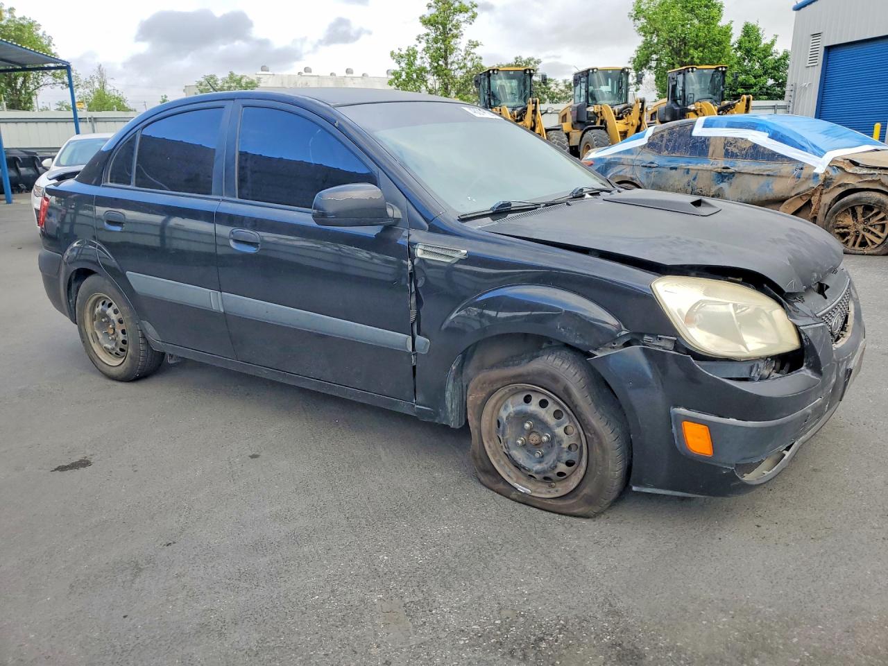 2008 Kia Rio Base Black vin: KNADE123286304646