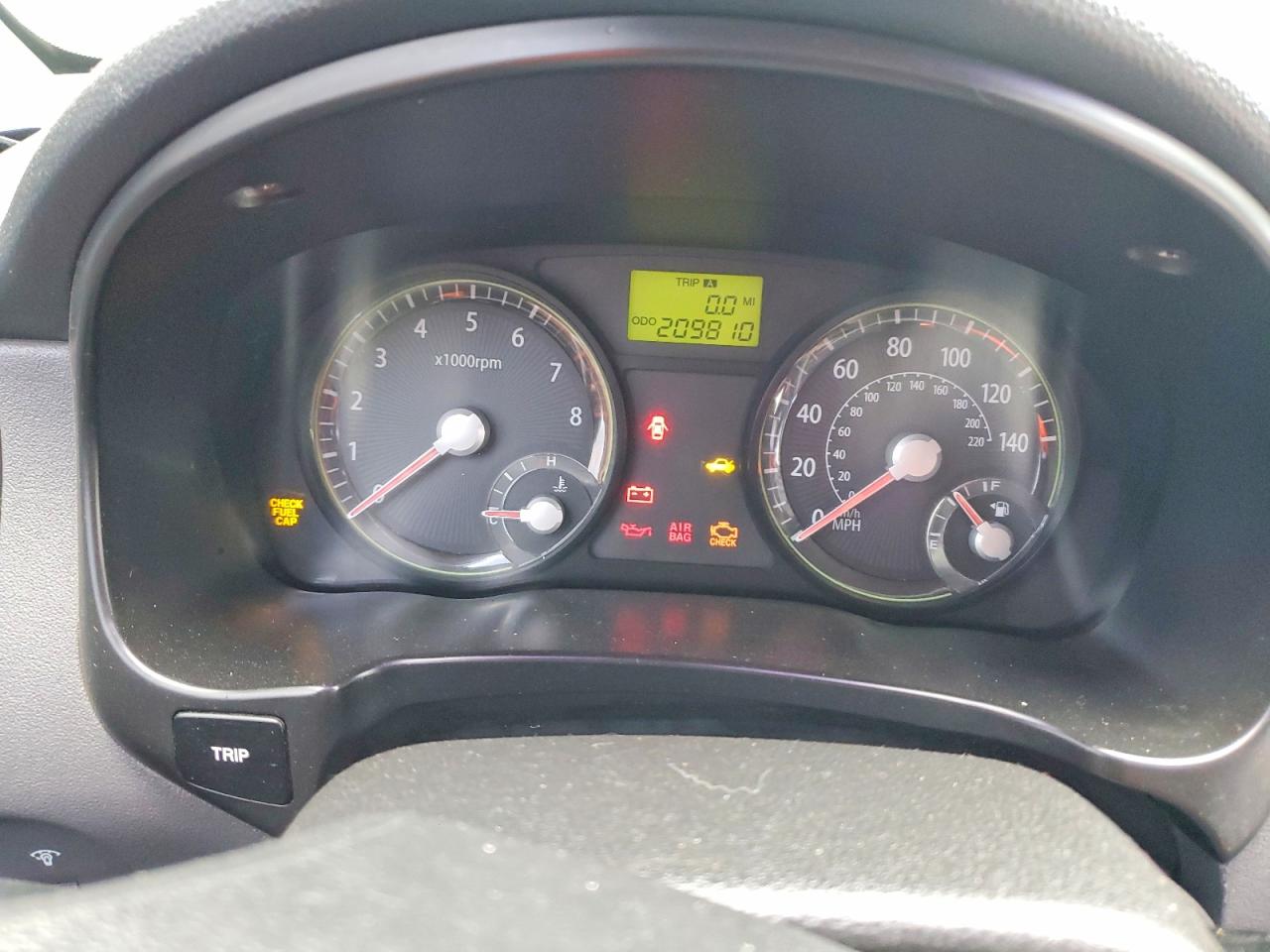 2008 Kia Rio Base Black vin: KNADE123286304646
