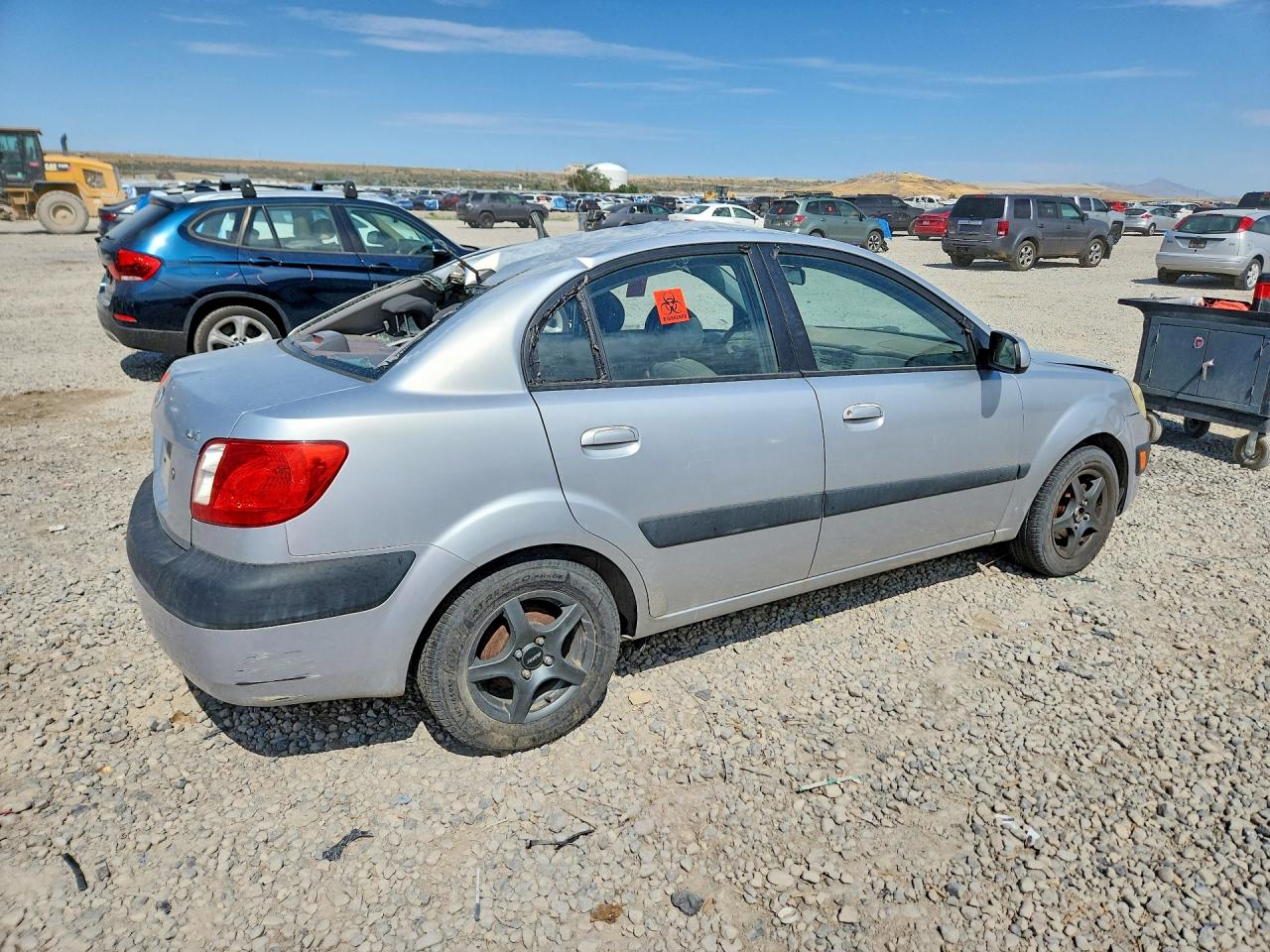 2008 Kia Rio Base/lx/sx Silver vin: KNADE123286375314