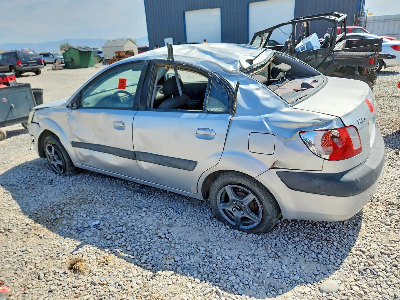 2008 Kia Rio Base/lx/sx Silver vin: KNADE123286375314