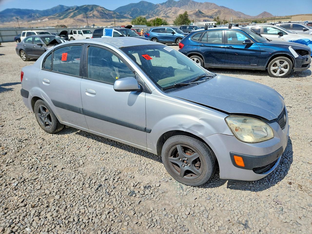 2008 Kia Rio Base/lx/sx Silver vin: KNADE123286375314