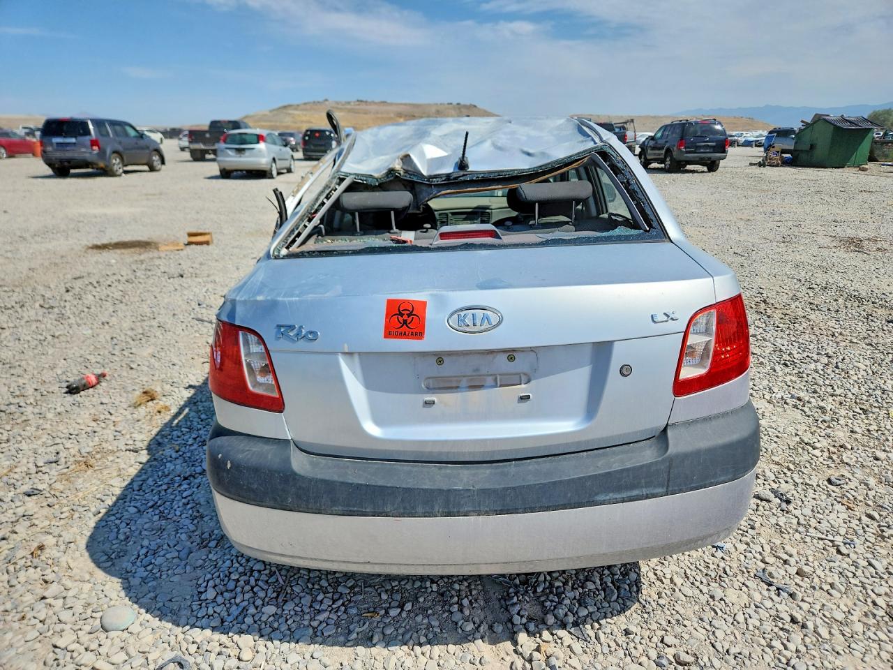 2008 Kia Rio Base/lx/sx Silver vin: KNADE123286375314
