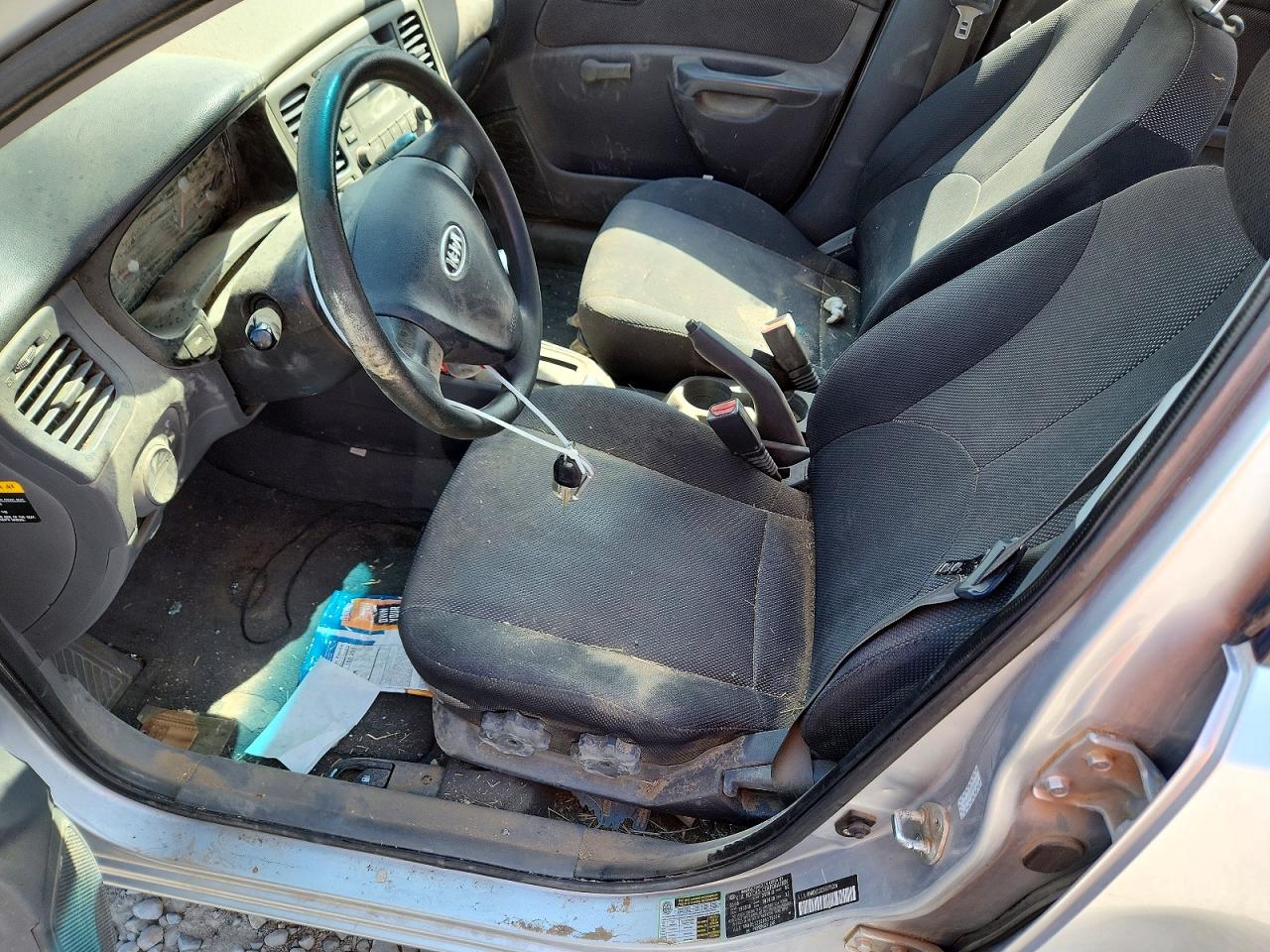 2008 Kia Rio Base/lx/sx Silver vin: KNADE123286375314