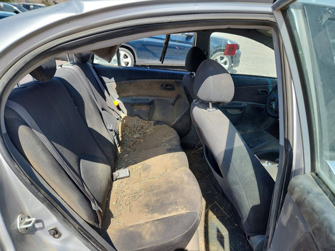 2008 Kia Rio Base/lx/sx Silver vin: KNADE123286375314