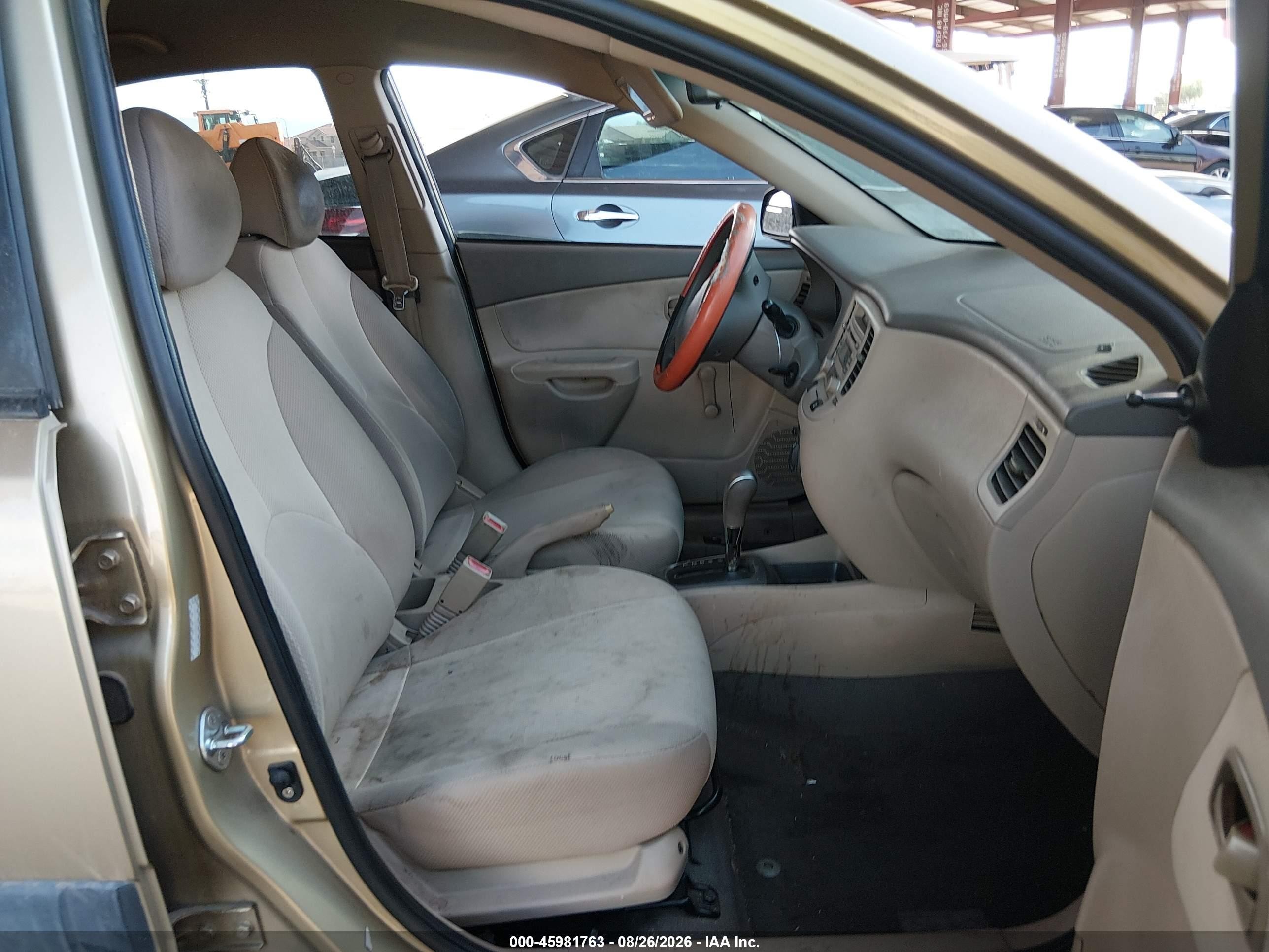 2008 Kia Rio Lx Gold vin: KNADE123286430537