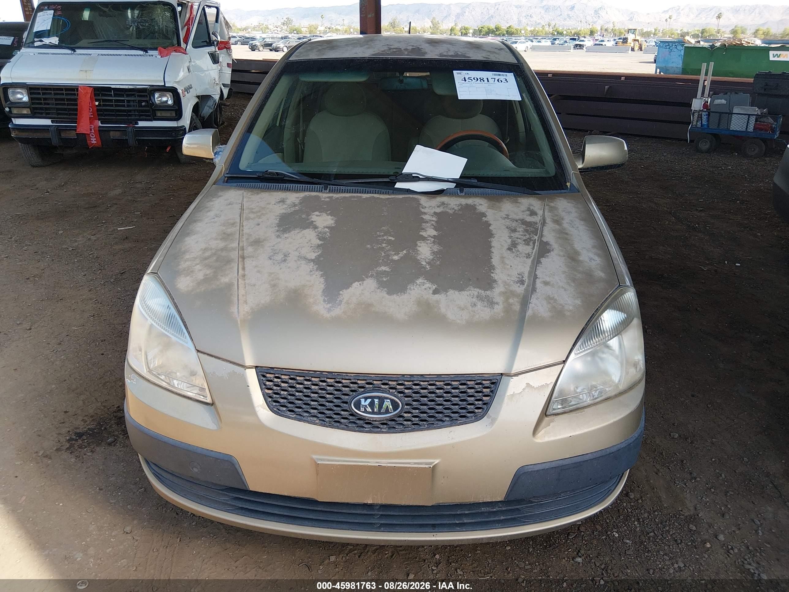 2008 Kia Rio Lx Gold vin: KNADE123286430537