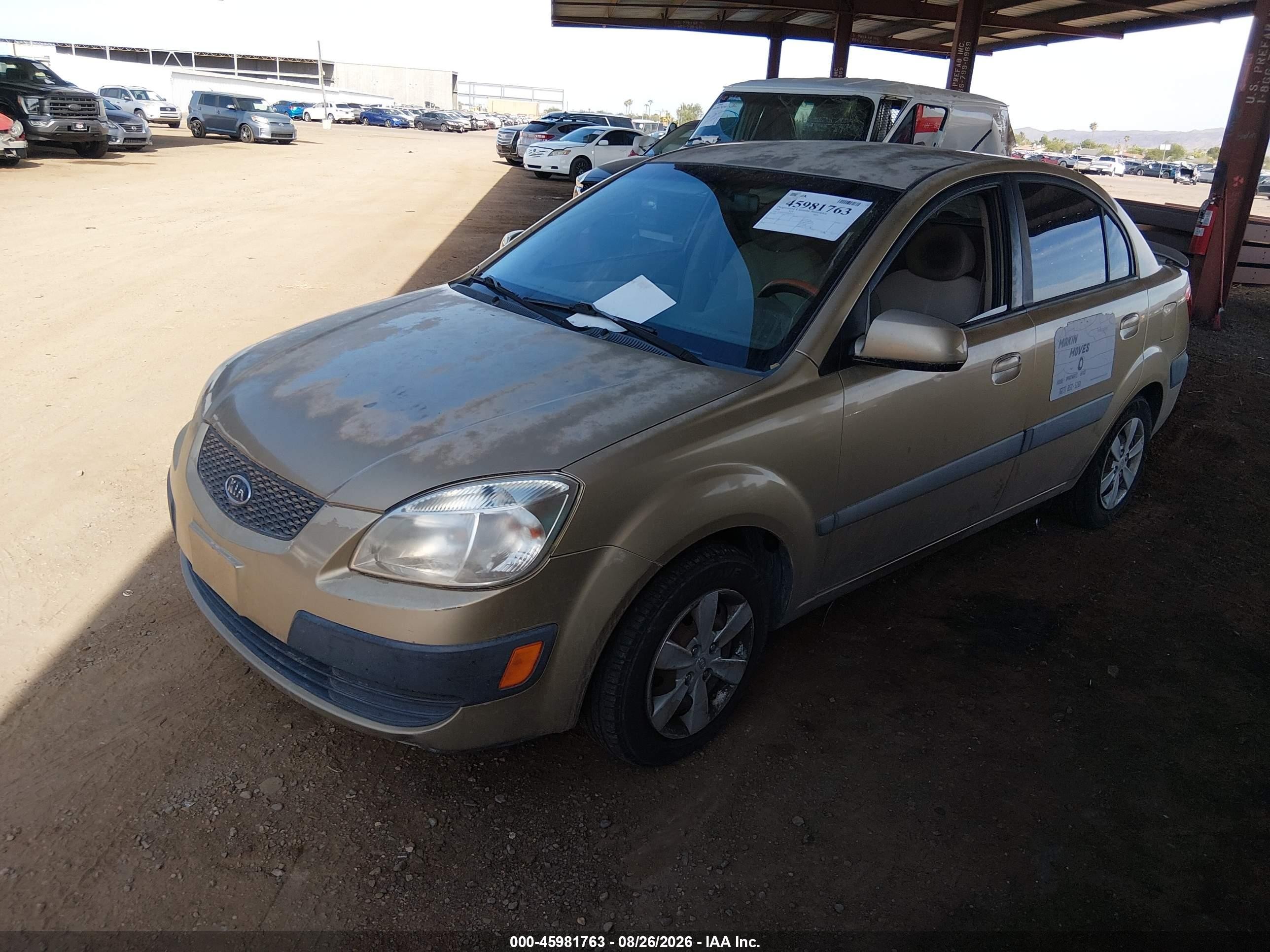 2008 Kia Rio Lx Gold vin: KNADE123286430537