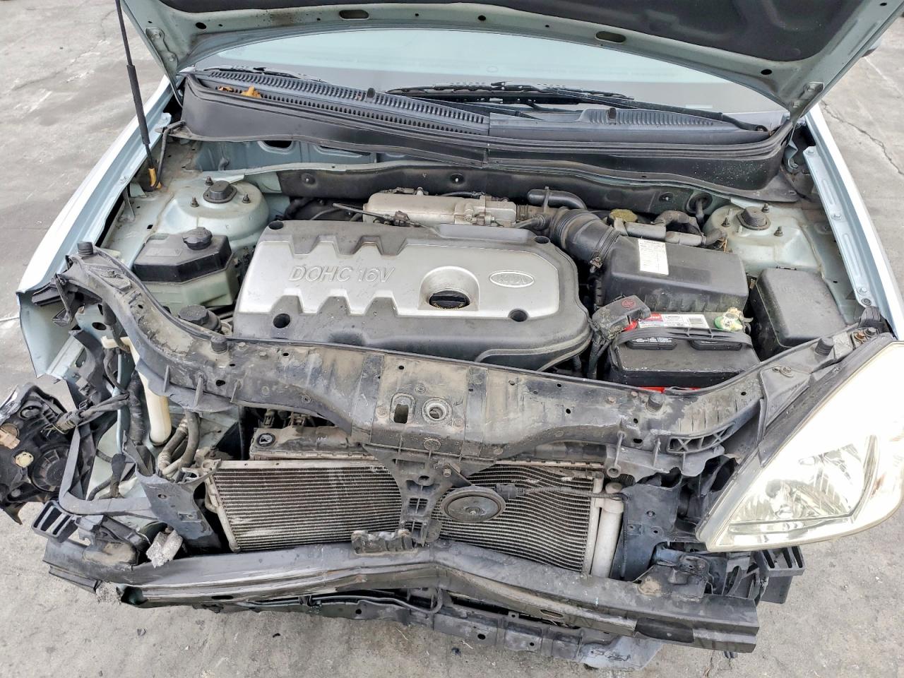 2006 Kia Rio Base Blue vin: KNADE123366150123