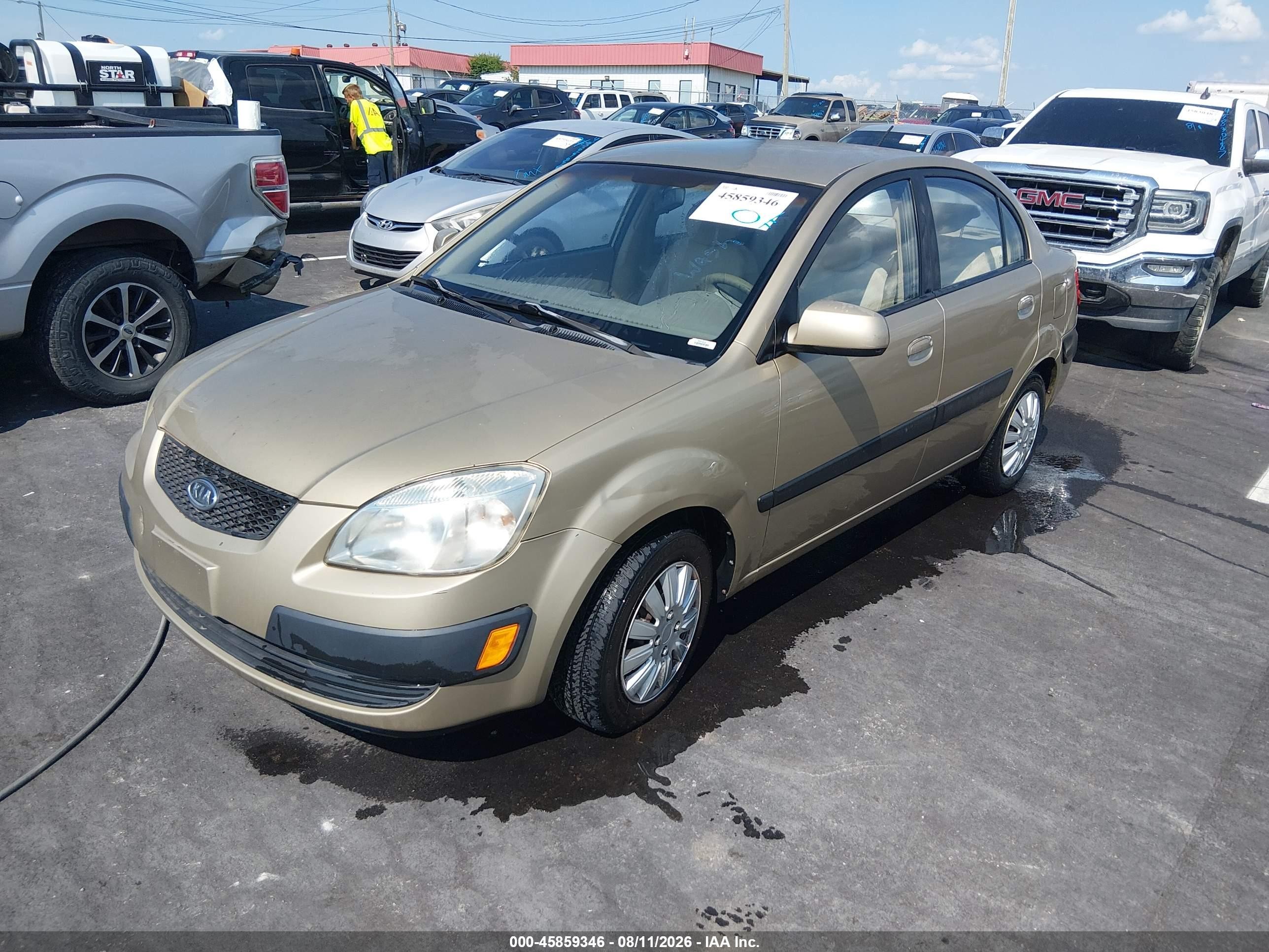 2007 Kia Rio Lx Gold vin: KNADE123376188341