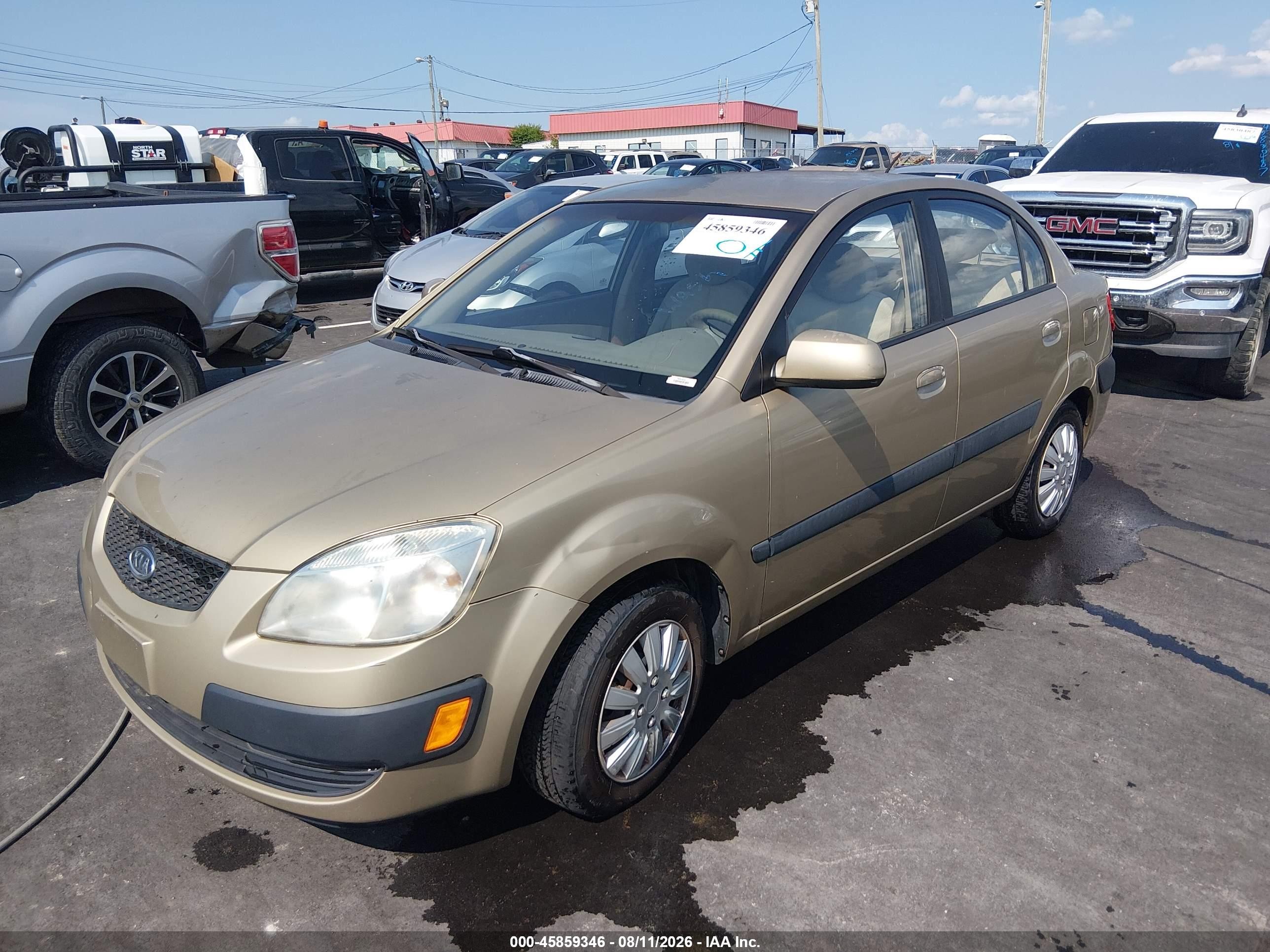 2007 Kia Rio Lx Gold vin: KNADE123376188341