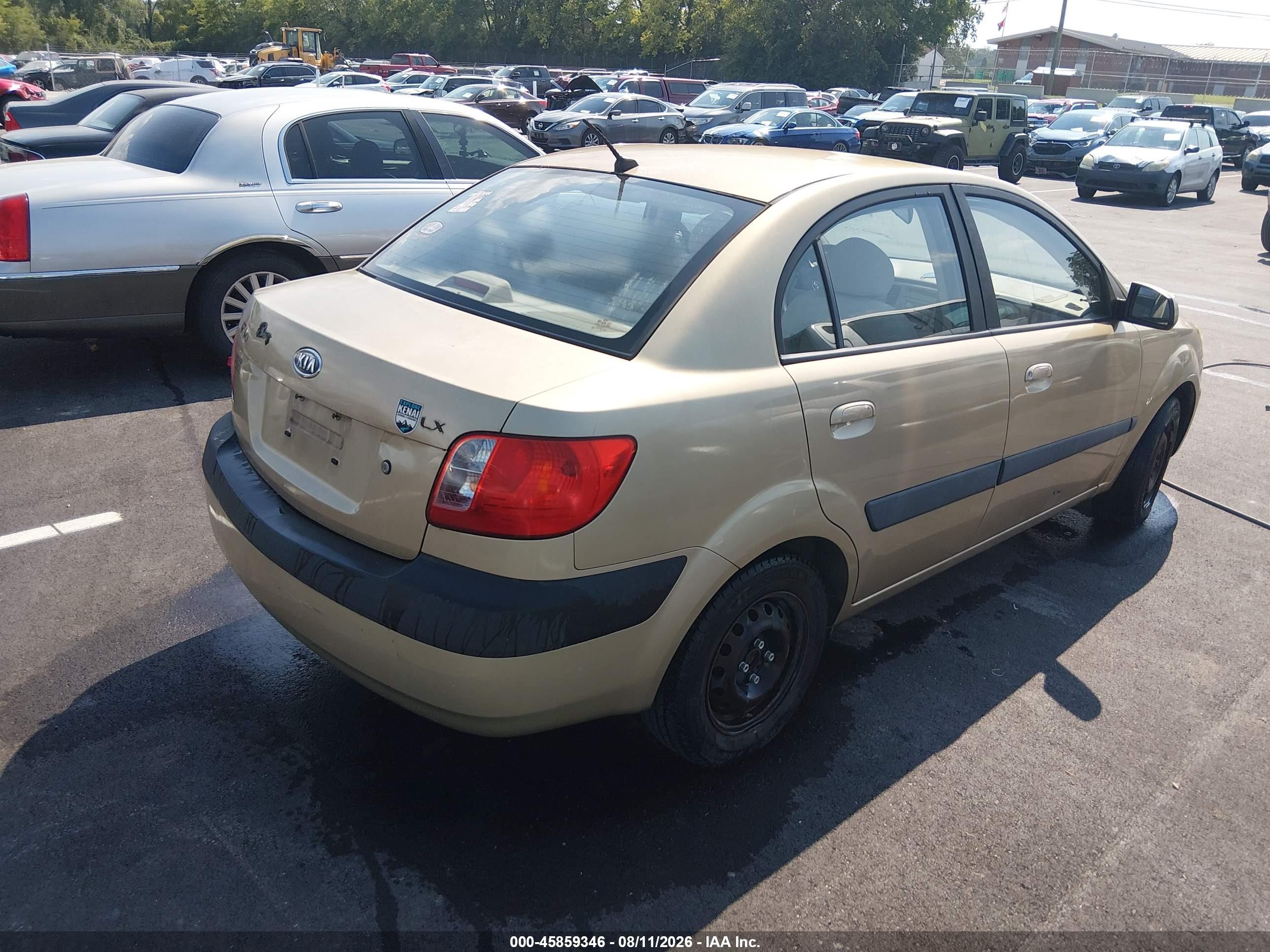 2007 Kia Rio Lx Gold vin: KNADE123376188341