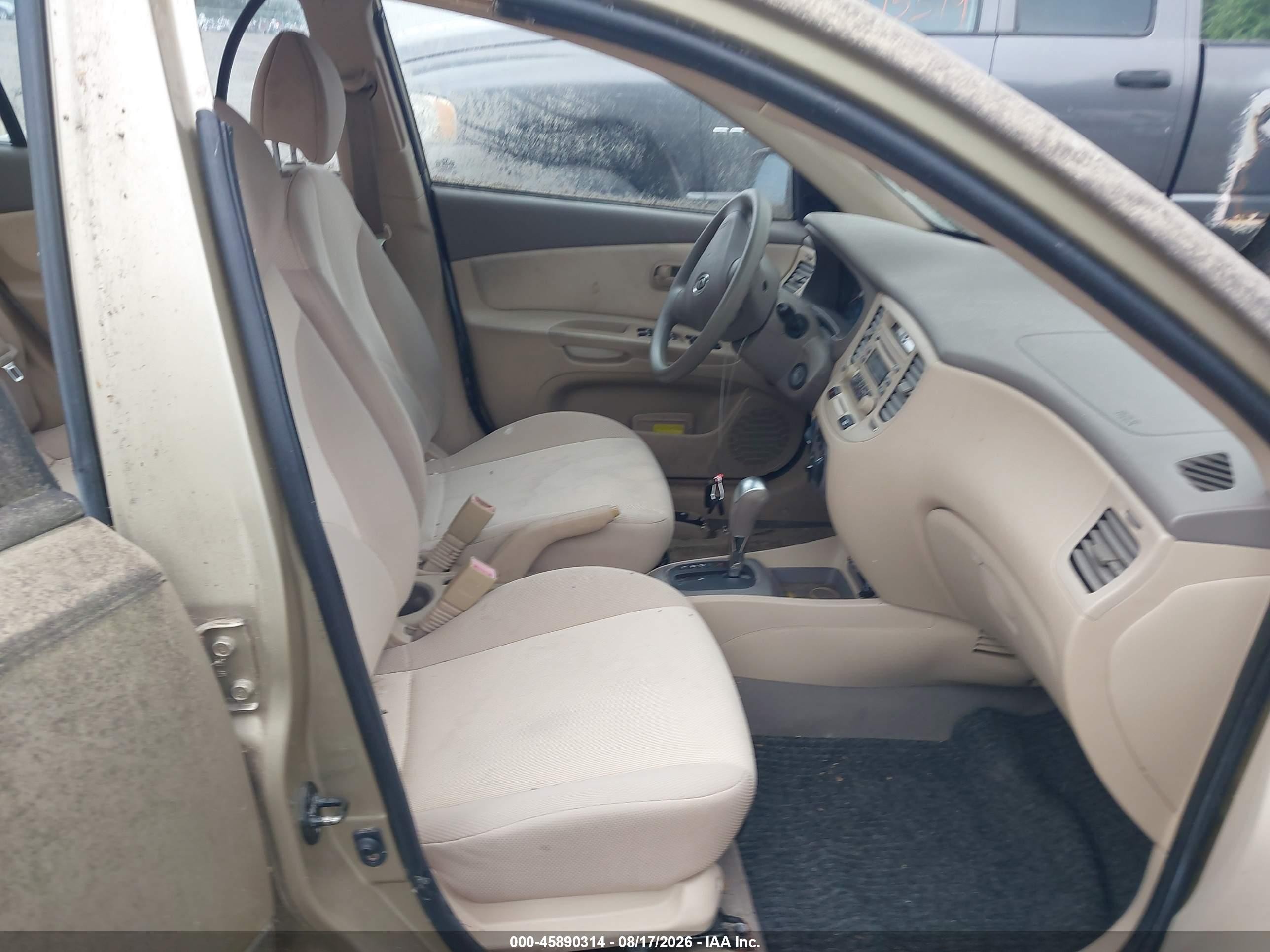 2007 Kia Rio Lx Gold vin: KNADE123376190512