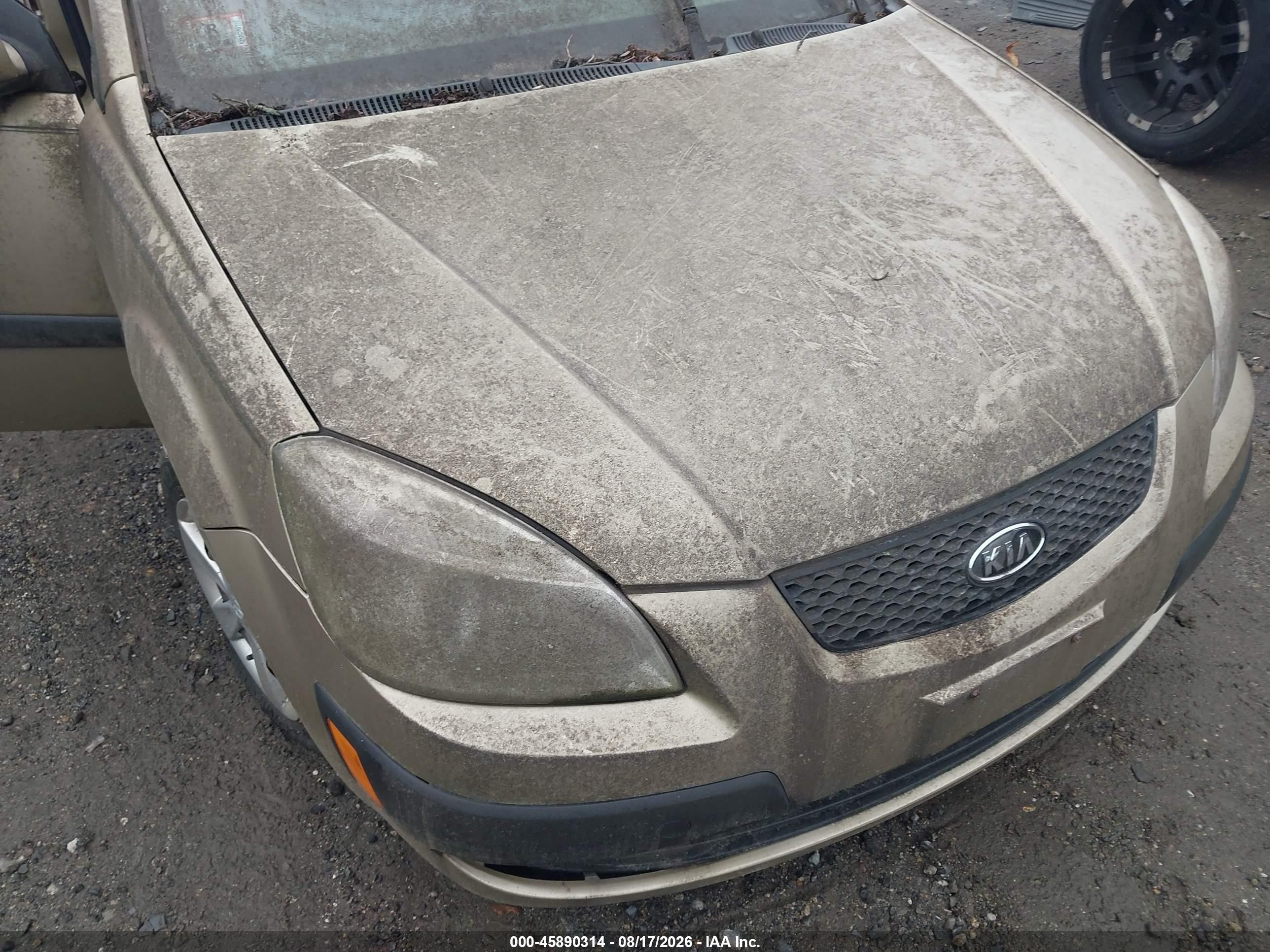 2007 Kia Rio Lx Gold vin: KNADE123376190512