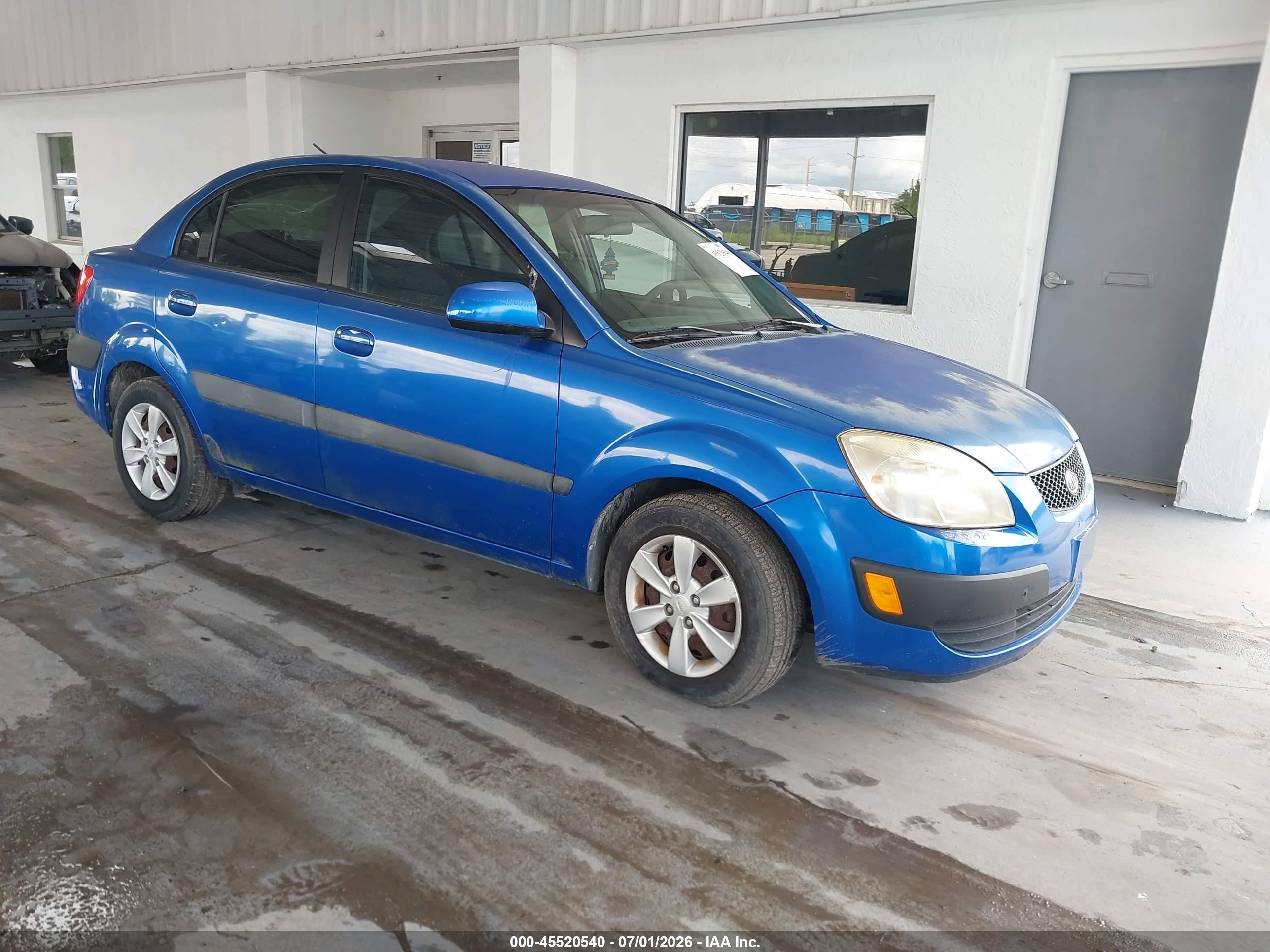 2008 Kia Rio Lx Blue vin: KNADE123386305837