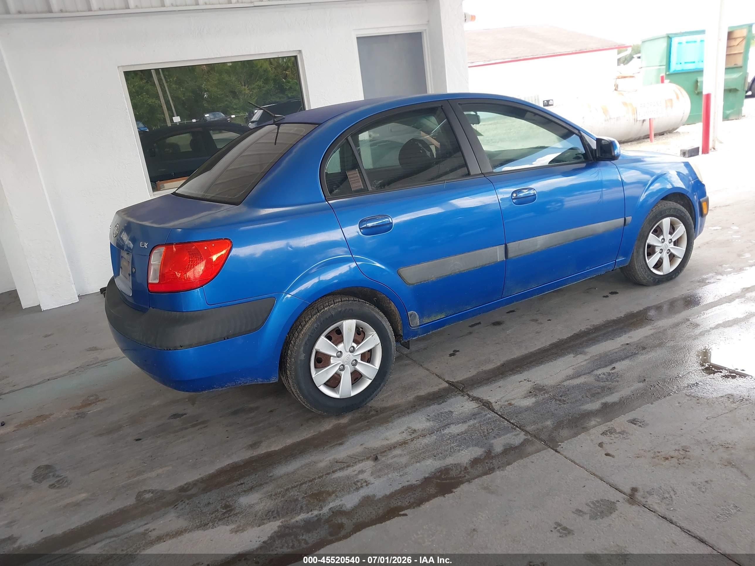 2008 Kia Rio Lx Blue vin: KNADE123386305837