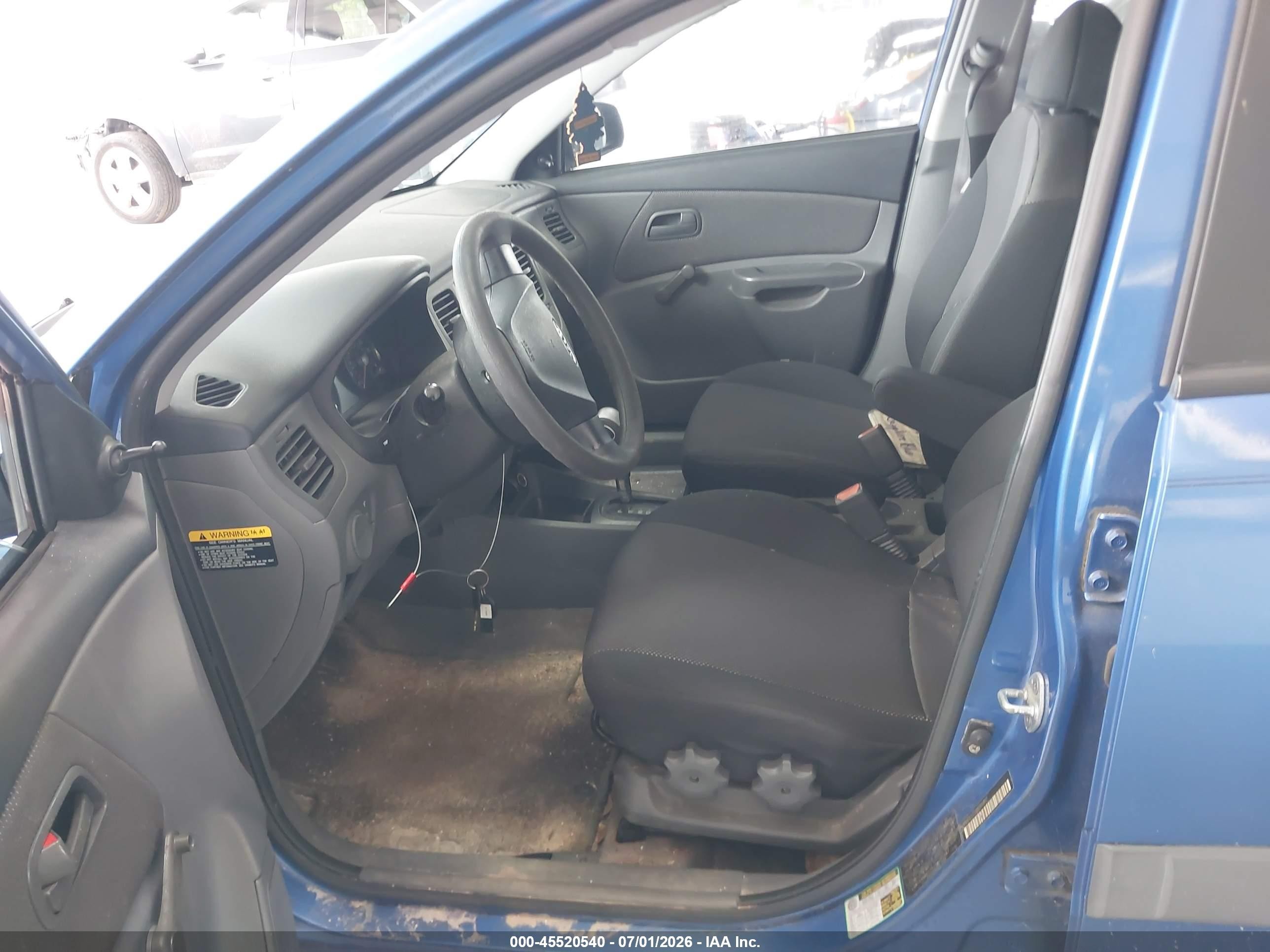 2008 Kia Rio Lx Blue vin: KNADE123386305837