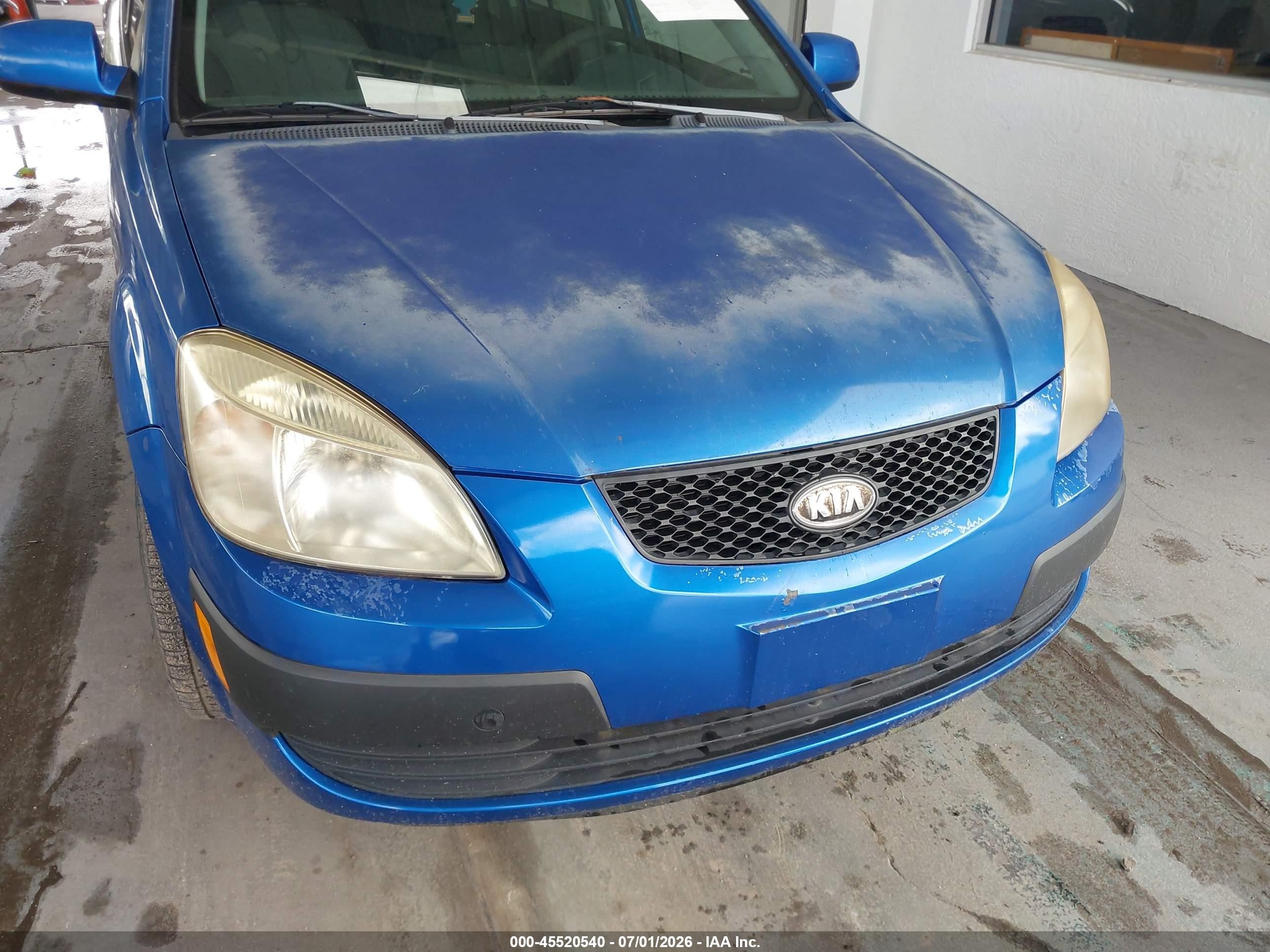 2008 Kia Rio Lx Blue vin: KNADE123386305837