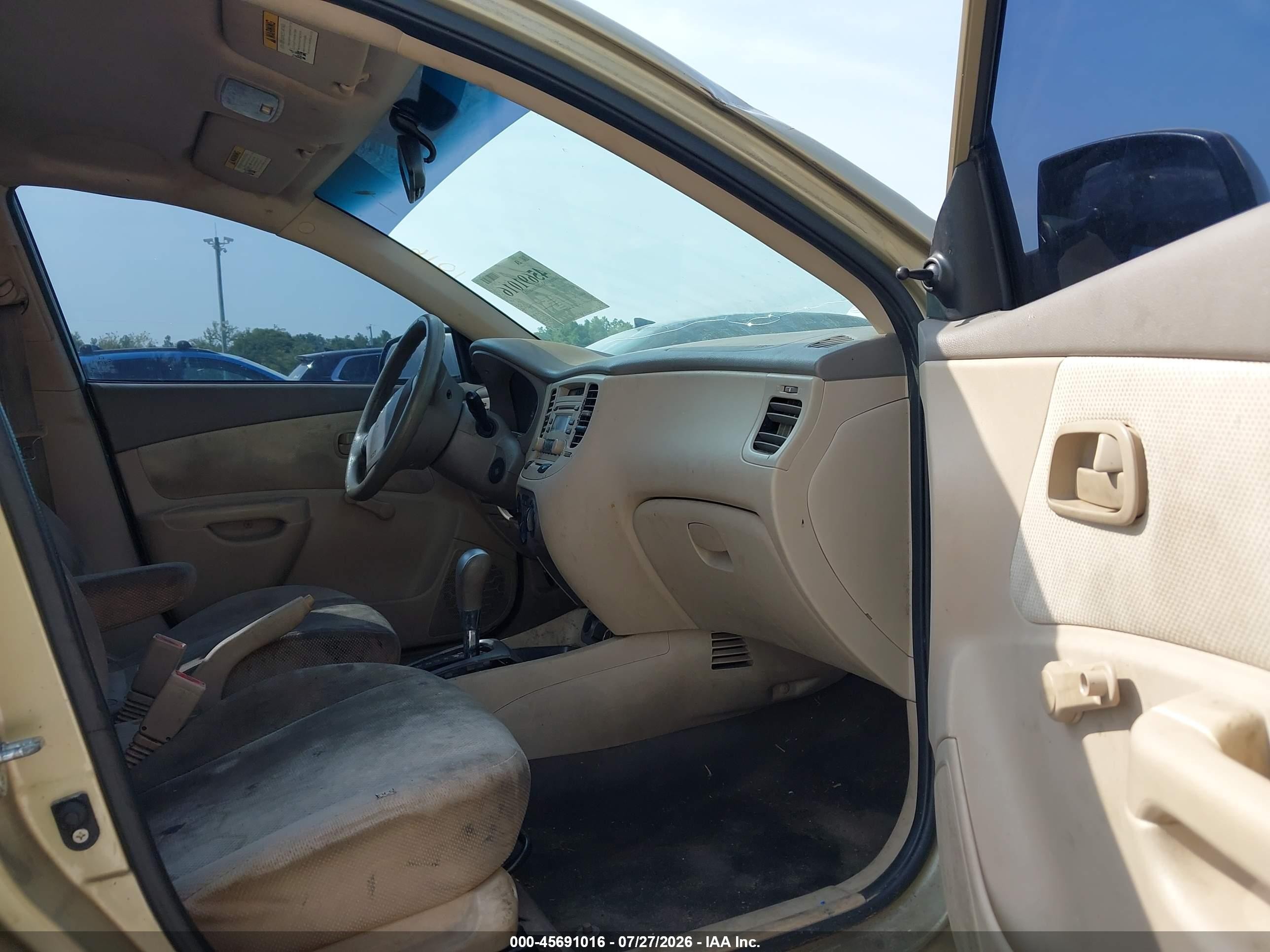 2008 Kia Rio Lx Champagne vin: KNADE123386351457