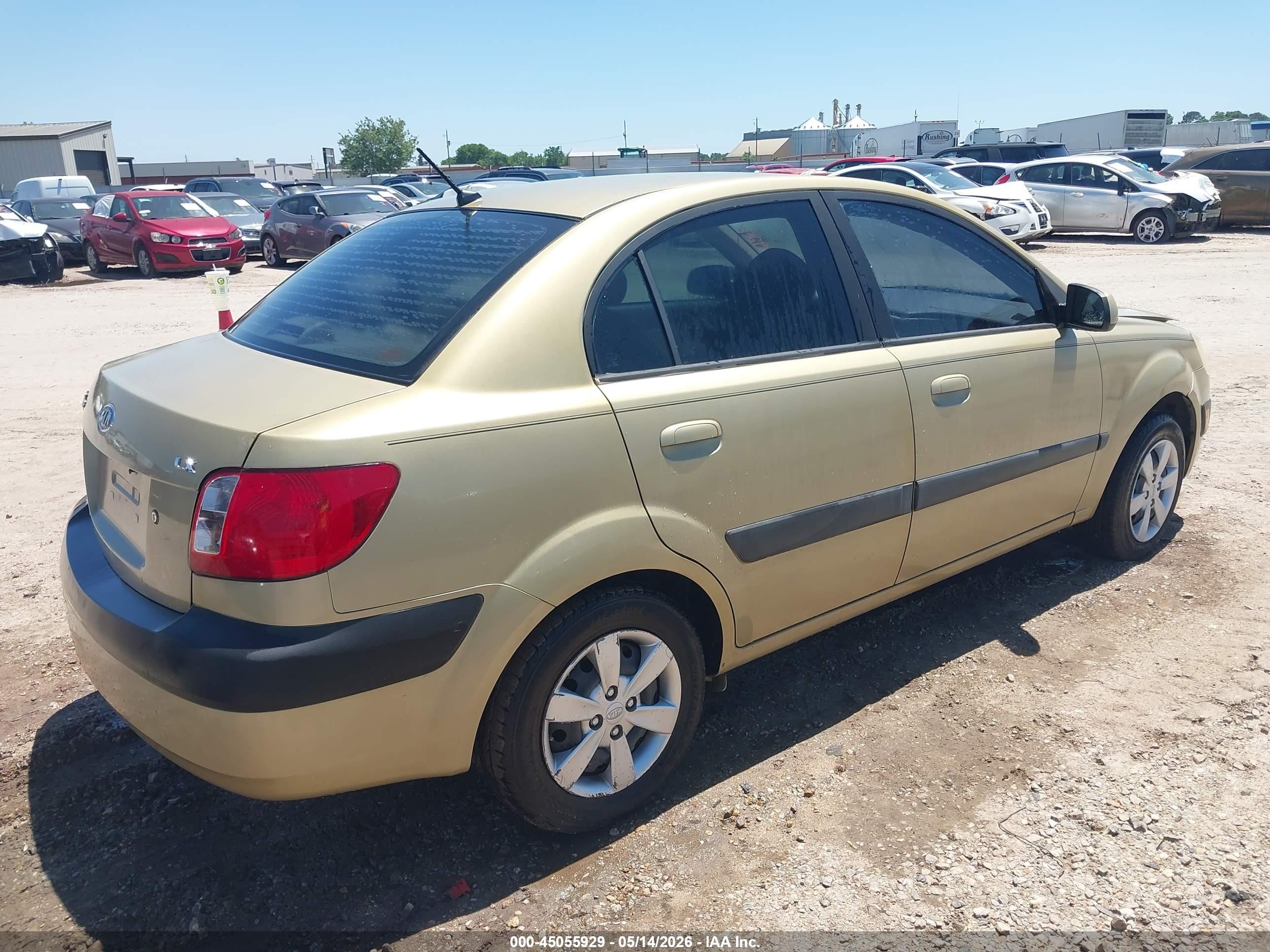 2008 Kia Rio Lx Green vin: KNADE123386383342