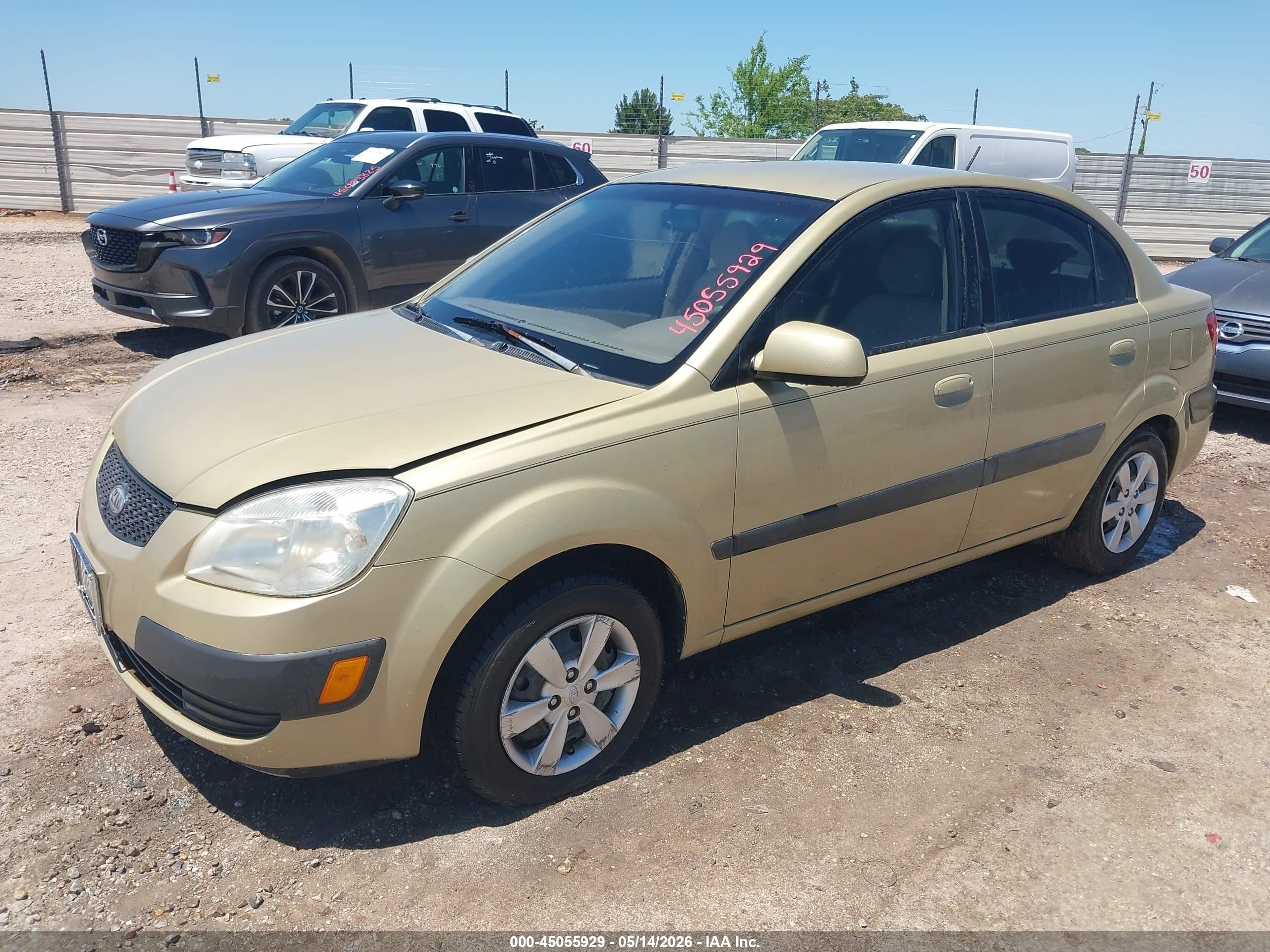 2008 Kia Rio Lx Green vin: KNADE123386383342