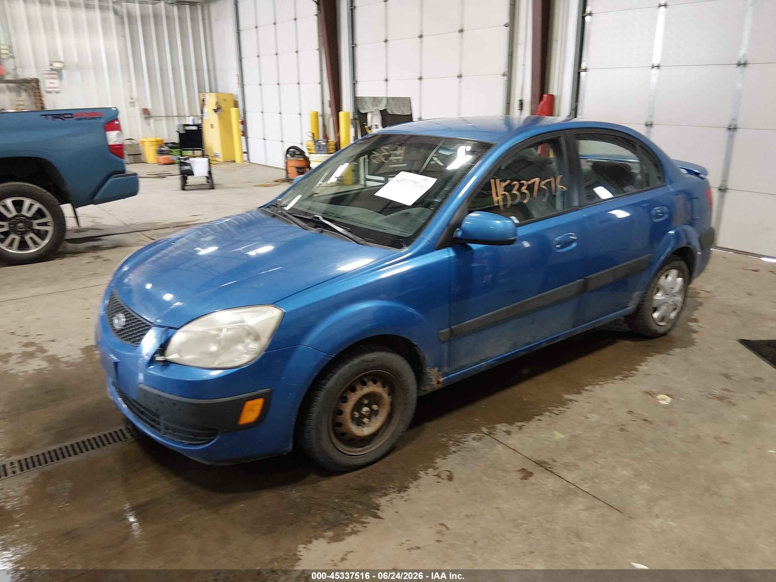 2007 Kia Rio Lx Синий vin: KNADE123476216857