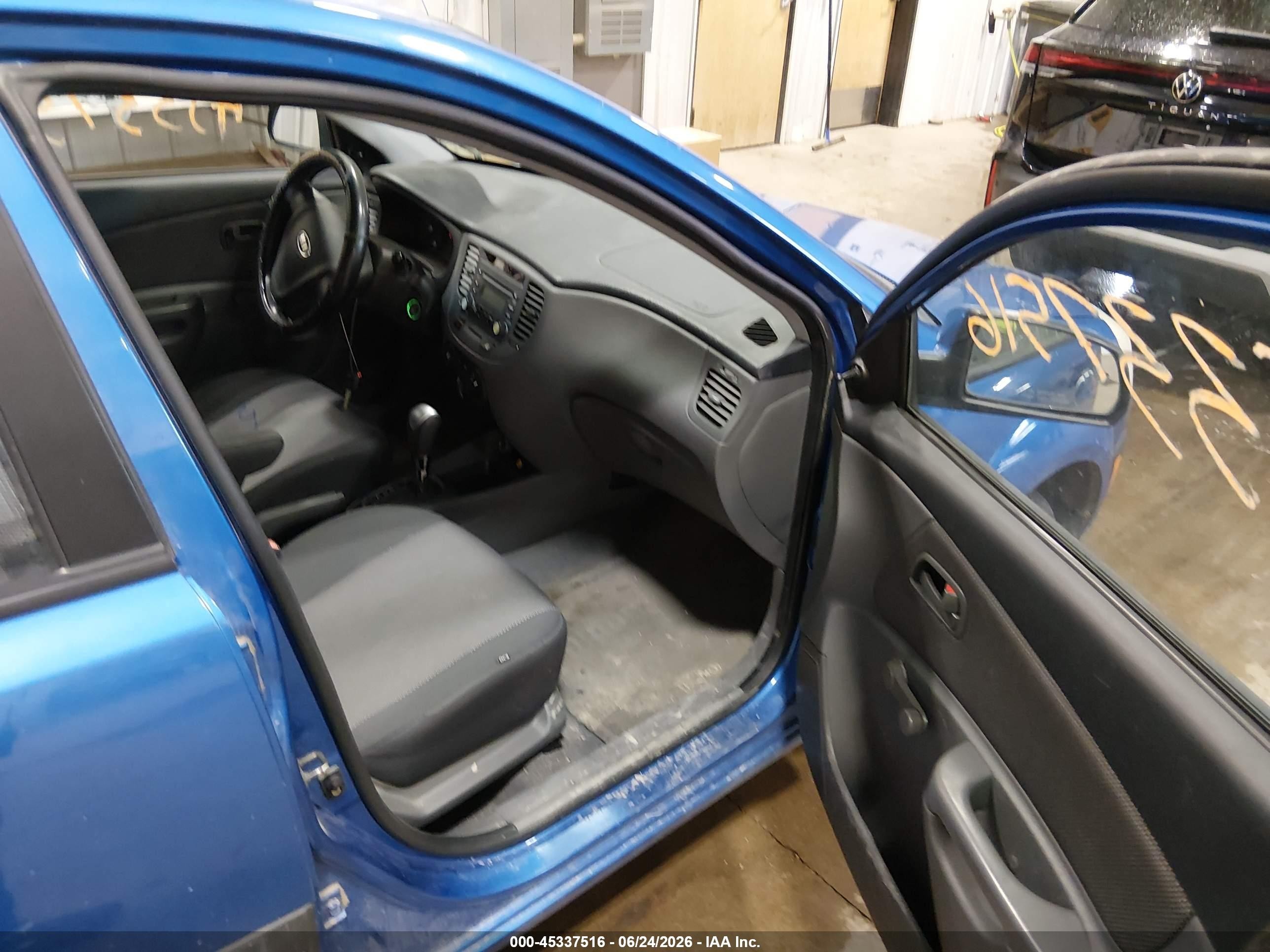 2007 Kia Rio Lx Синий vin: KNADE123476216857