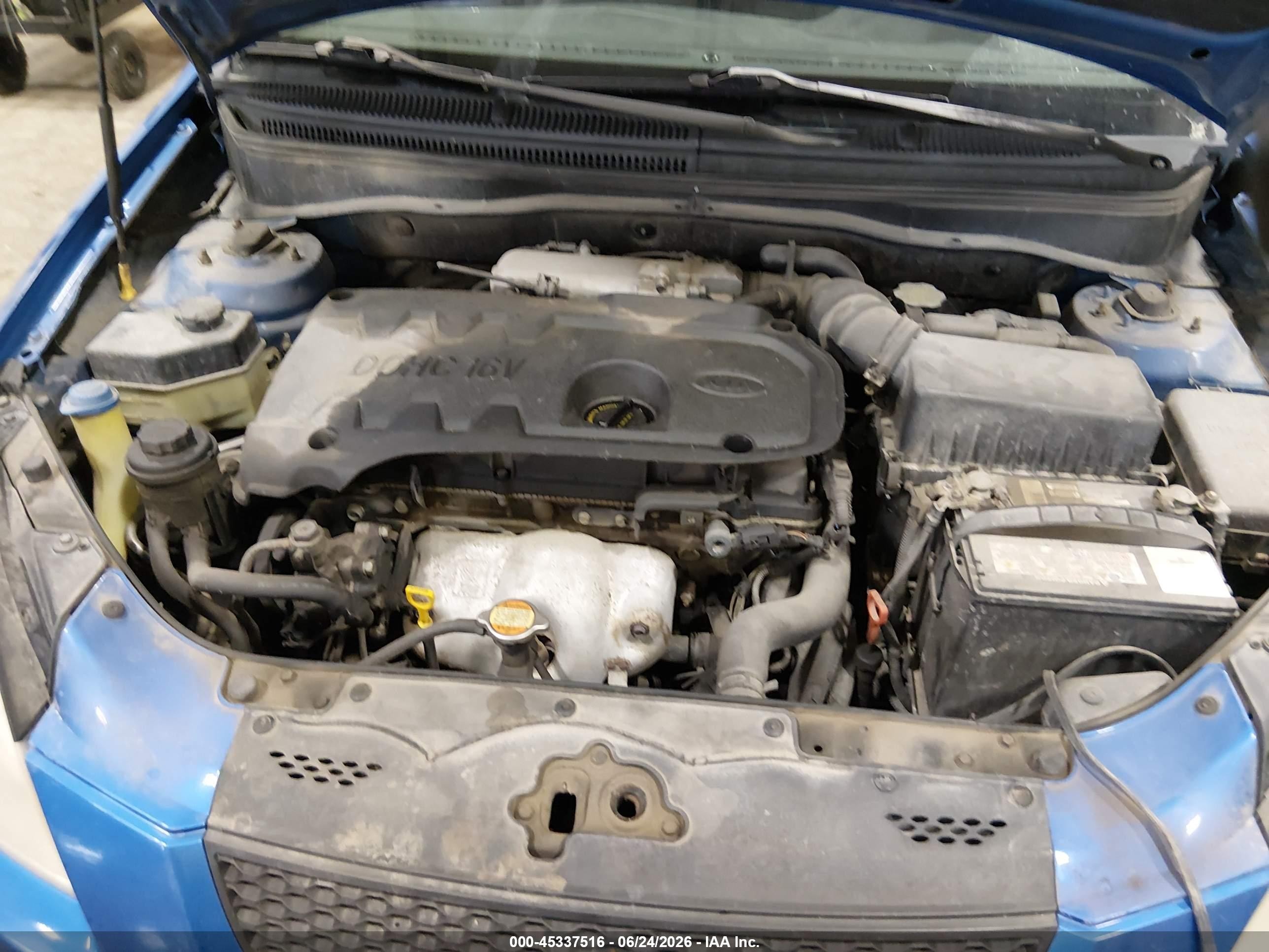 2007 Kia Rio Lx Синий vin: KNADE123476216857