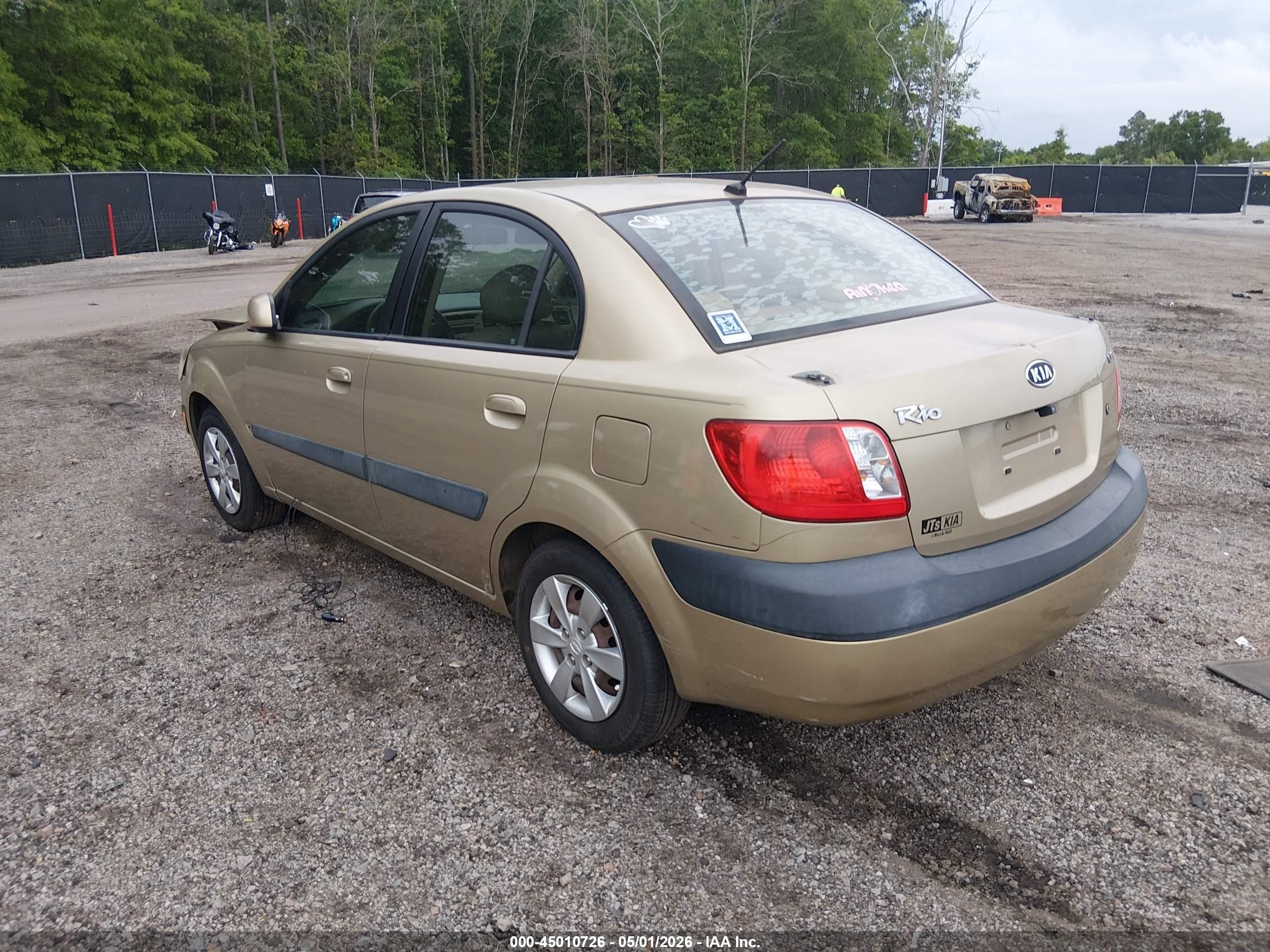 2008 Kia Rio Lx Beige vin: KNADE123486298283