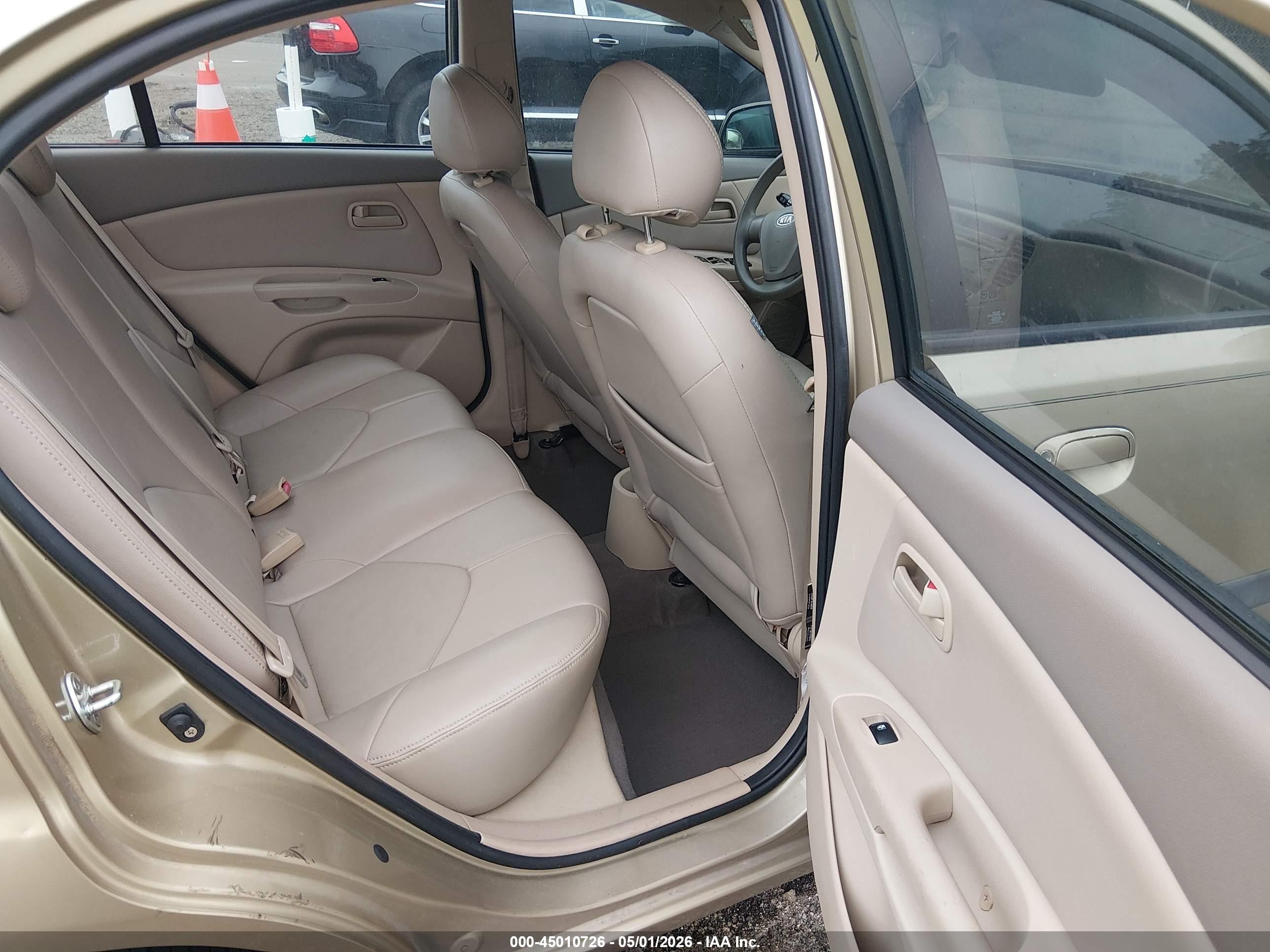 2008 Kia Rio Lx Beige vin: KNADE123486298283